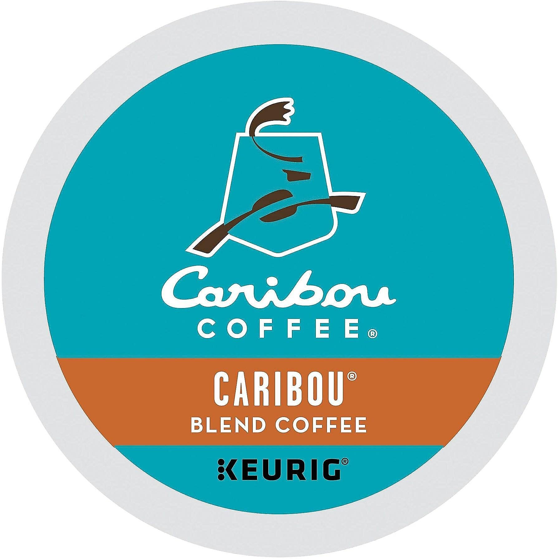 Caribou Coffee Keurig Single-Serve K-Cup Pods, Caribou Blend Medium Roast Coffee, 24 Count