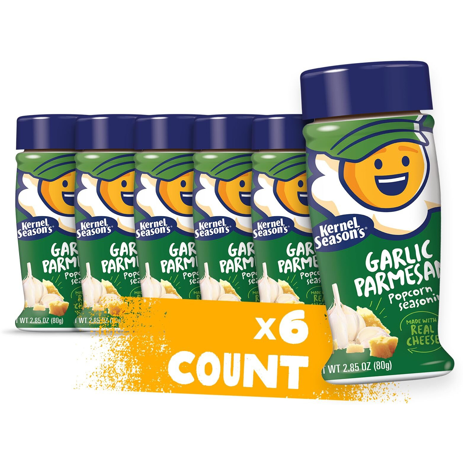 Kernel Season's Popcorn Seasoning, Parmesan & Garlic, 2.85 Ounce (Pack Of 6)