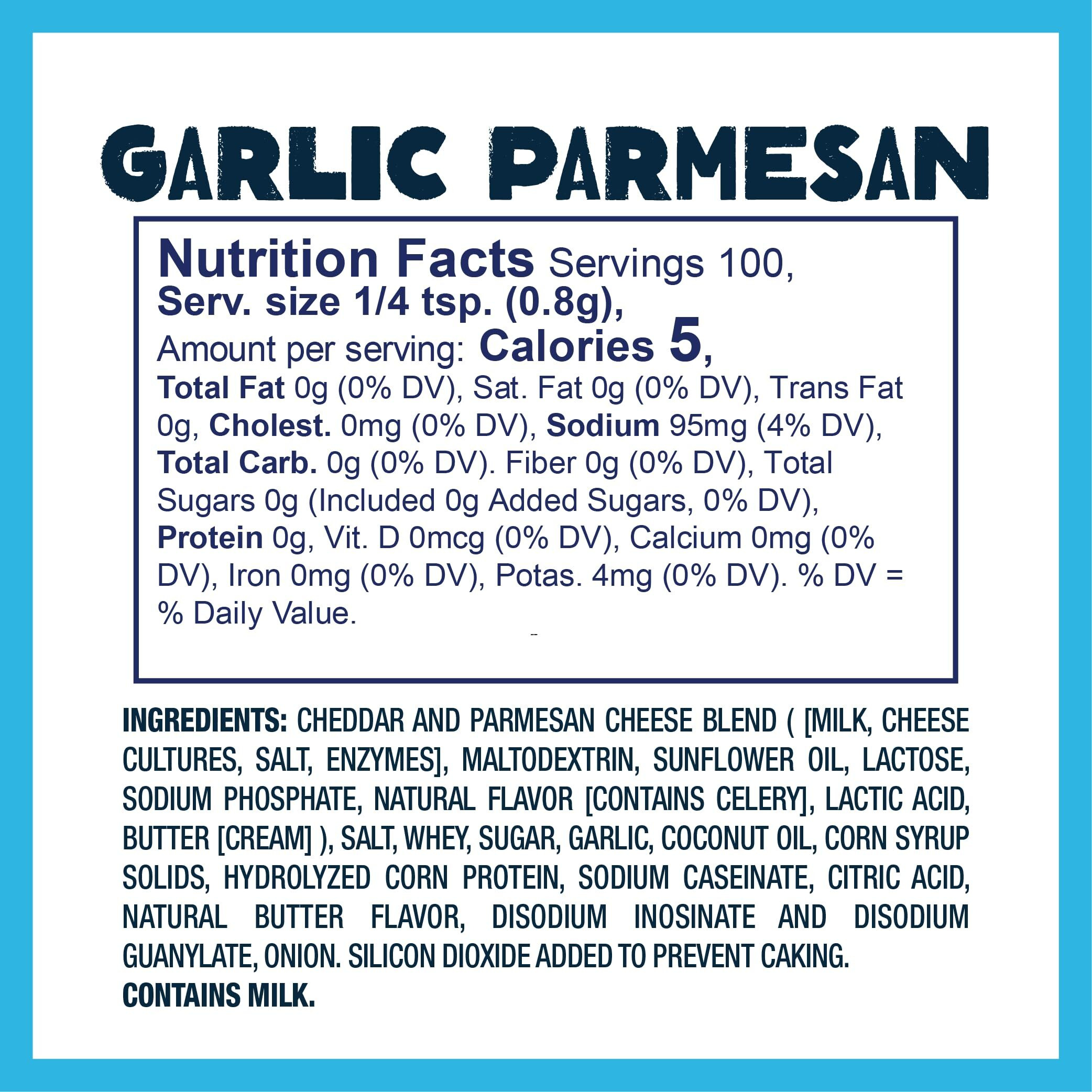 Kernel Season's Popcorn Seasoning, Parmesan & Garlic, 2.85 Ounce (Pack Of 6)