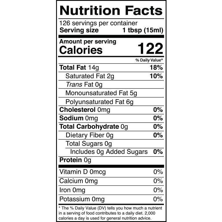 Kevala Organic Extra Virgin Sesame Oil, 1/2 Gallon (64 Floz)