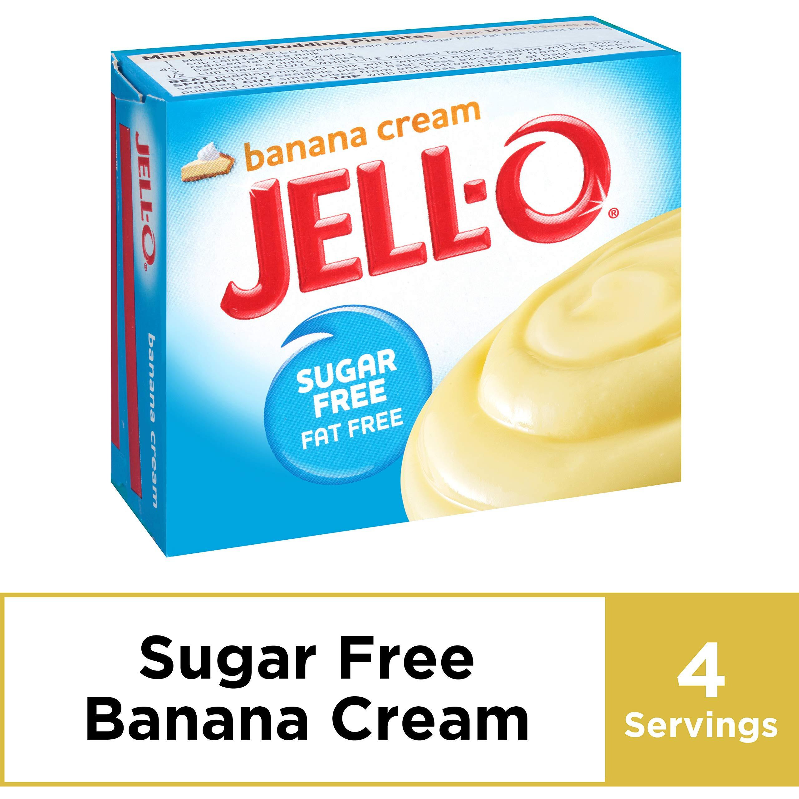 Jell-O Instant Banana Sugar-Free Fat Free Pudding & Pie Filling (0.9 Oz Boxes, Pack Of 6)
