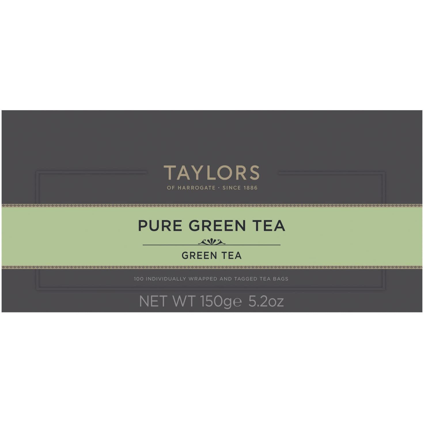 Taylors Of Harrogate Pure Green Tea, 100 Count (Pack Of 1)