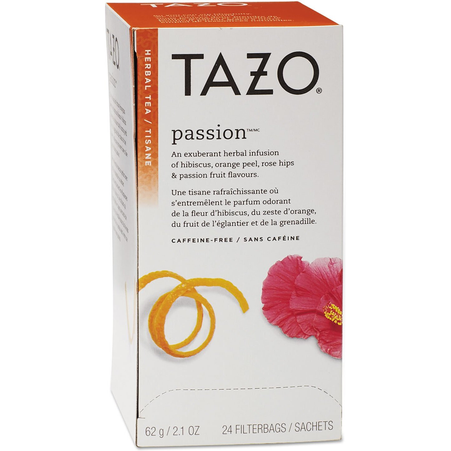 Tazo 149903 Tea Bags, Passion, 2.1 Oz, 24/Box