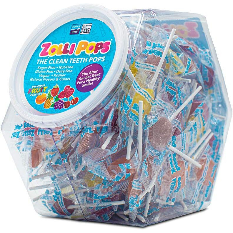 Zollipops Clean Teeth Lollipops | Anti-Cavity, Sugar-Free Candy With Xylitol, Assorted Flavors, 150 Count (Pack Of 1) - Great For Kids, Diabetics, And Keto Diet