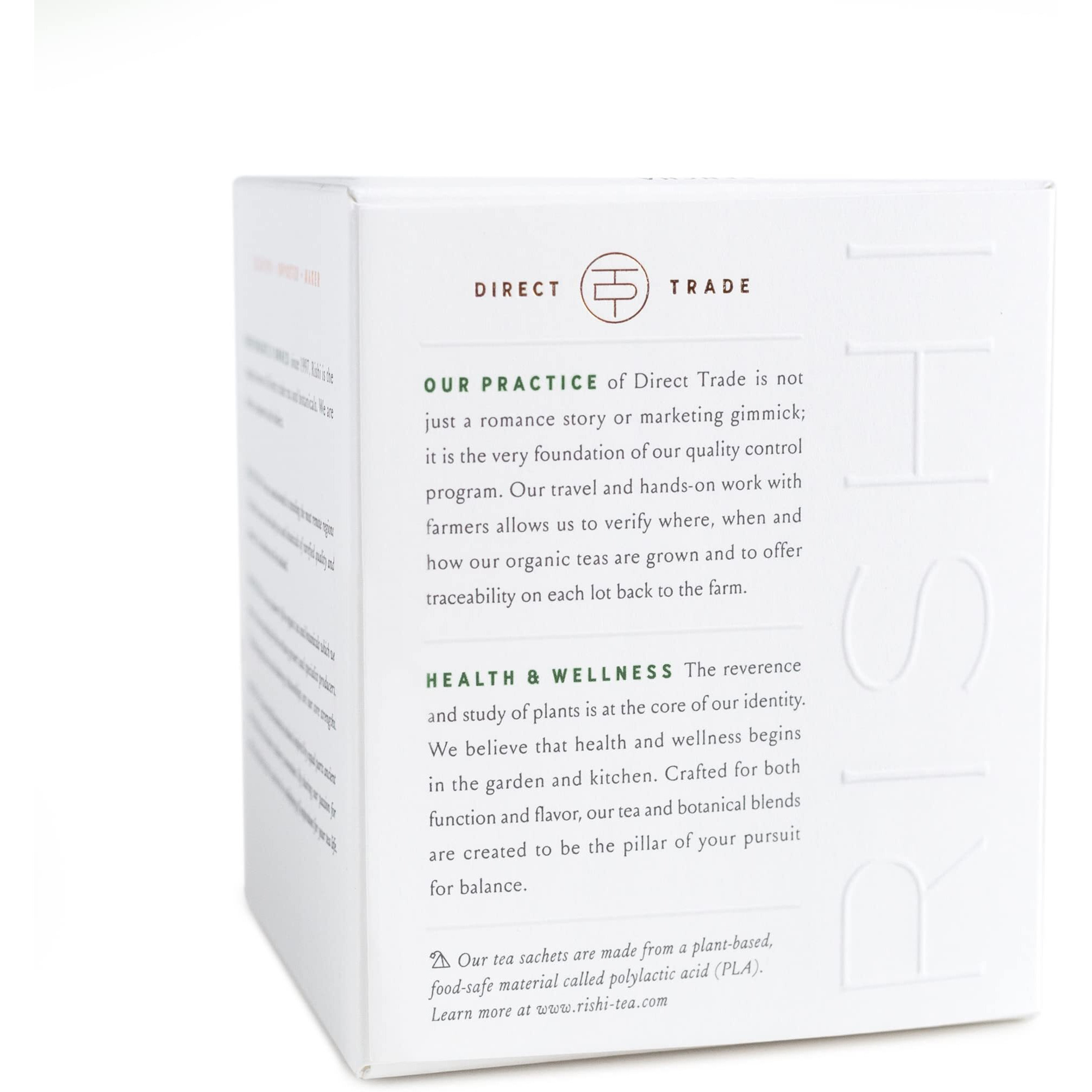 Rishi Tea Sencha Green Tea | Usda Organic Direct Trade Sachet Tea Bags, Certified Kosher Caffeinated Japanese Green Tea | 15 Count (Pack Of 1)