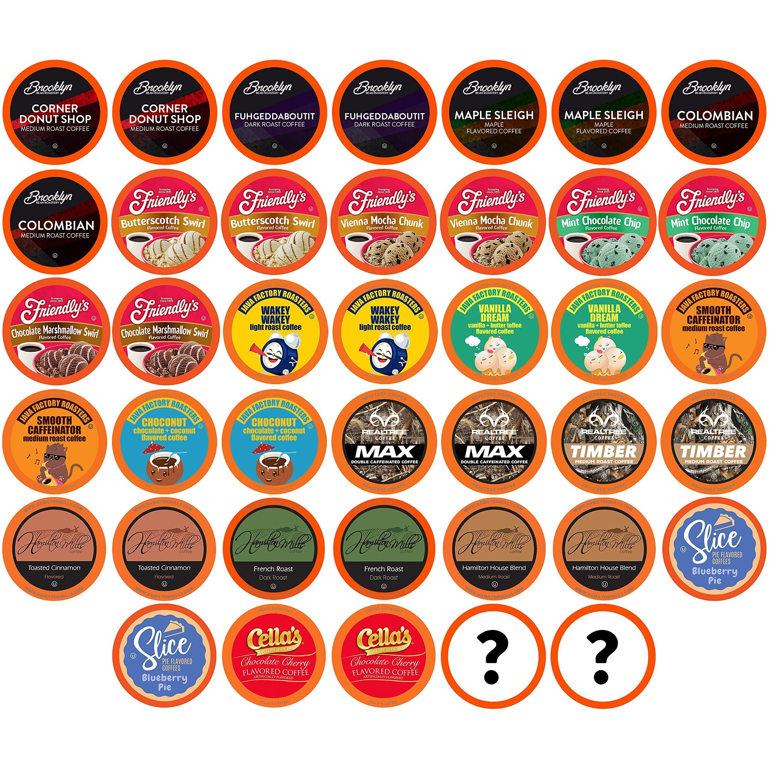 Two Rivers Coffee Mega Coffee Lovers Pods, Compatible With K Cup Brewers Including 2.0 Pods, Mega Coffee, 40 Count,Trc Ms40