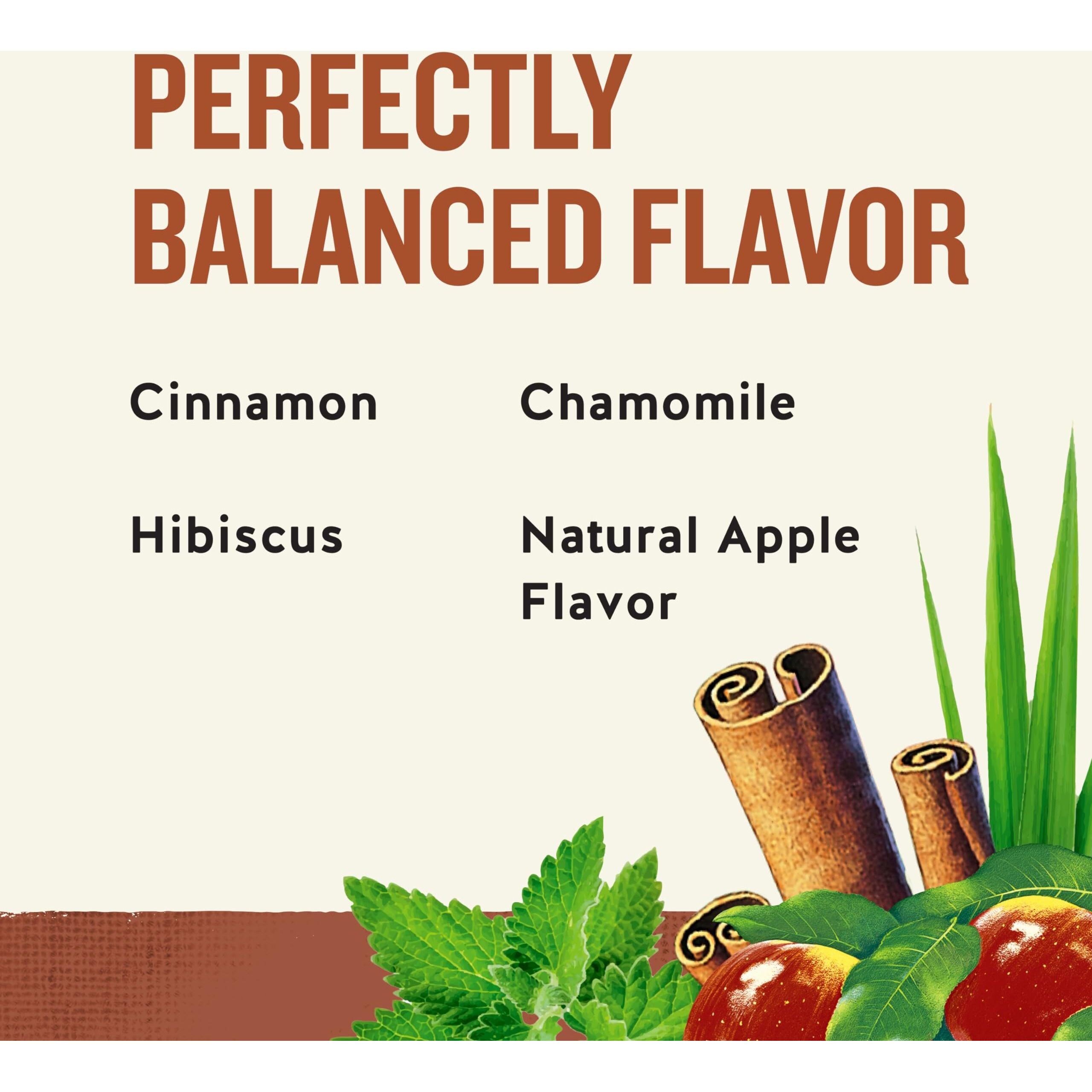 Celestial Seasonings Cinnamon Apple Spice Herbal Tea, Caffeine Free, 20 Tea Bags Box, (Pack Of 6)