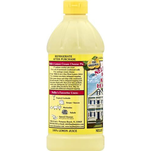 Nellie & Joe's, Key West Lemon Juice, 16 Fl Oz Bottle