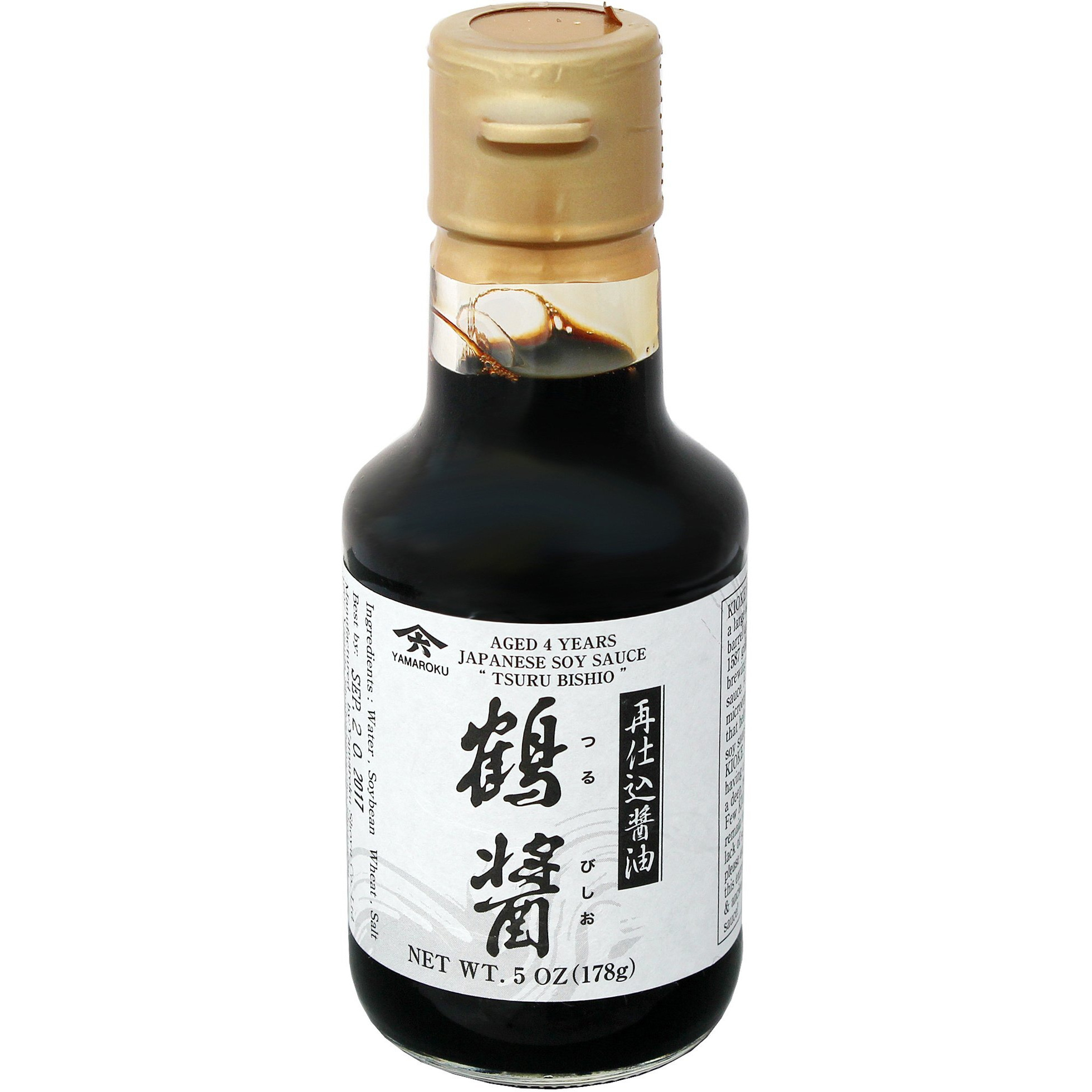 Yamaroku 4 Years Aged Soy Sauce, Tsuru Bisiho, 5 Ounce