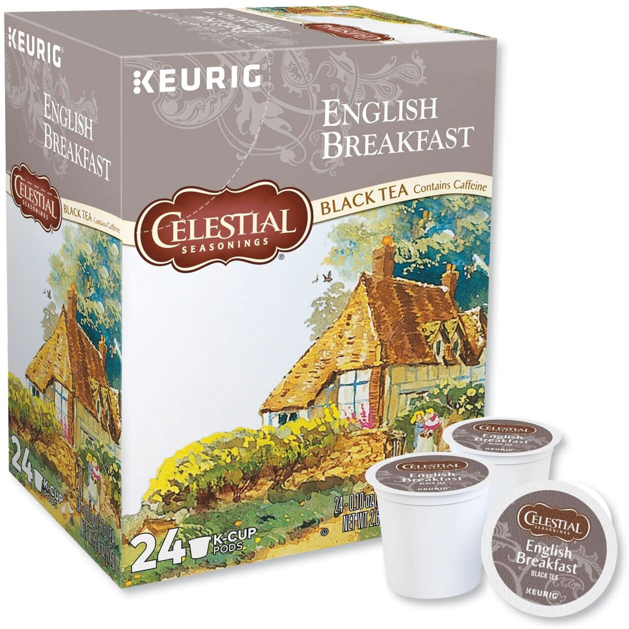 Celestial Seasonings English Breakfast Tea Keurig Single-Serve K-Cup Pods, 96 Count (4 Packs Of 24)