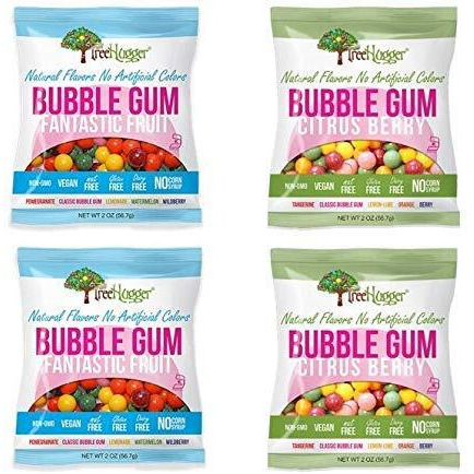 Tree Hugger Bubble Gum - Variety Pack - 2 Oz (4 Bags)