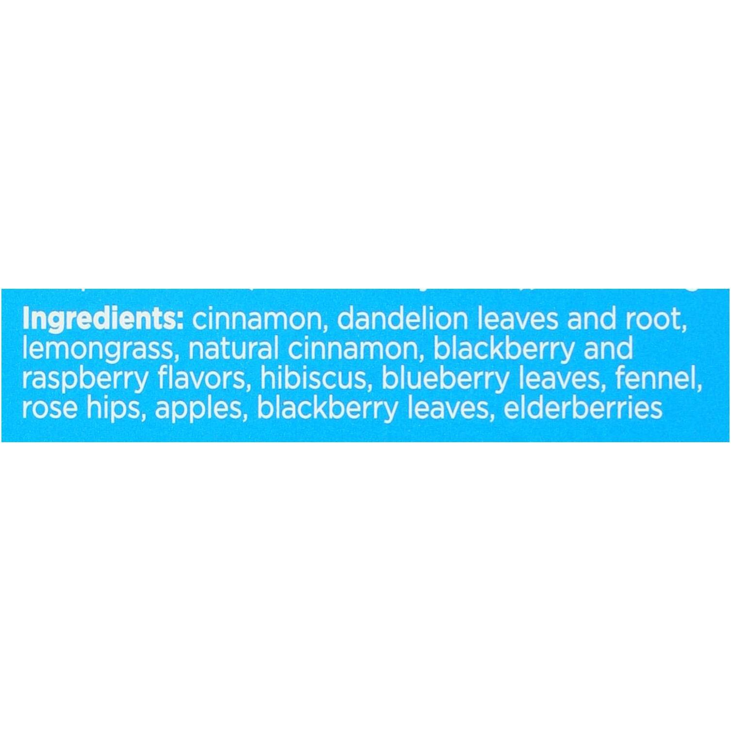 Bigelow Benefits Herbal Tea (Pack Of 2) Cinnamon & Blackberry Herbal Tea, 18 Count (Pack Of 2)