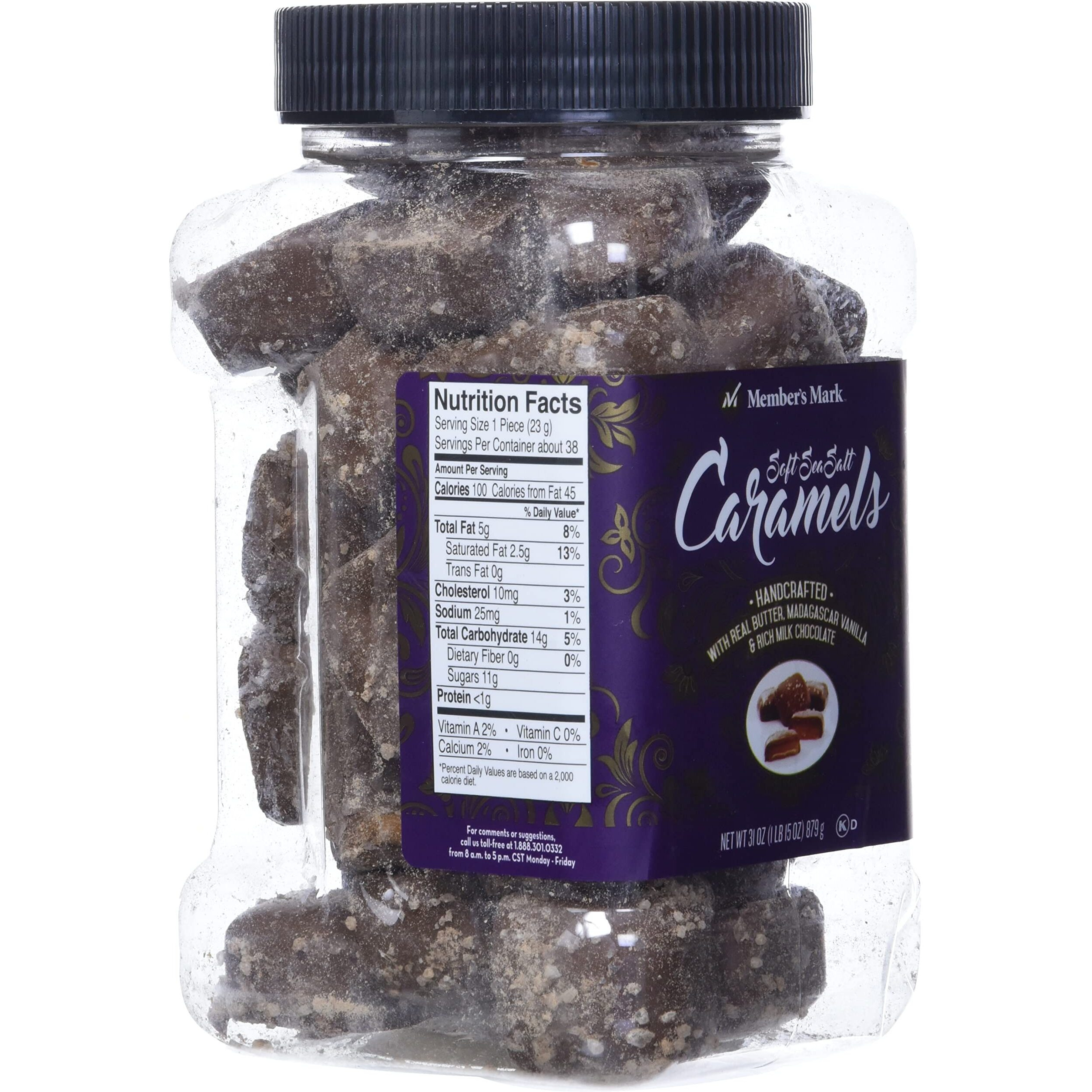 Member's Mark Sea Salt Caramels (31 Oz), 31 Oz