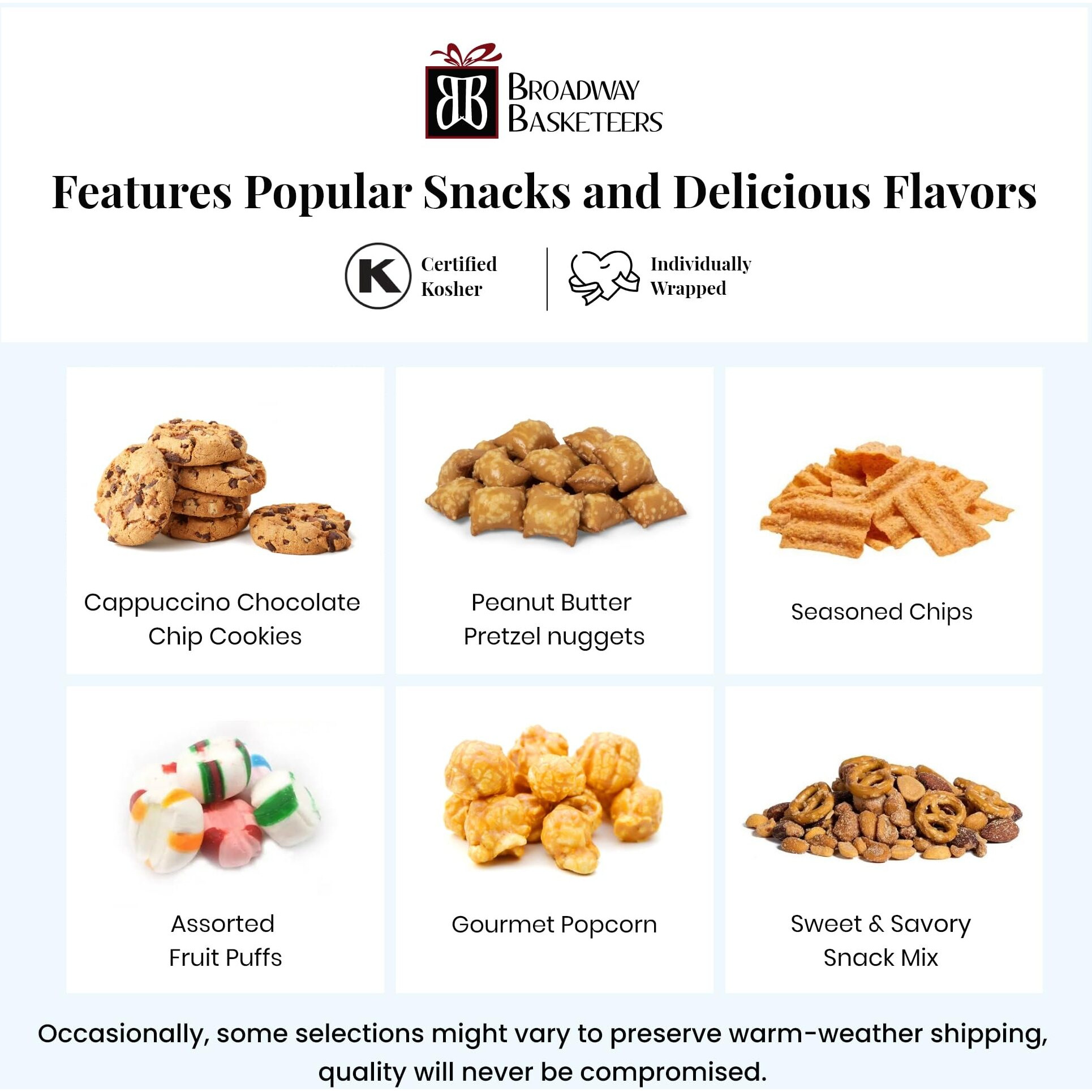 Gourmet Food Gift Basket Tower Snack Gifts For Women, Men, Families, College - Delivery For Holidays, Appreciation, Thank You, Congratulations, Corporate, Get Well Soon Care Package