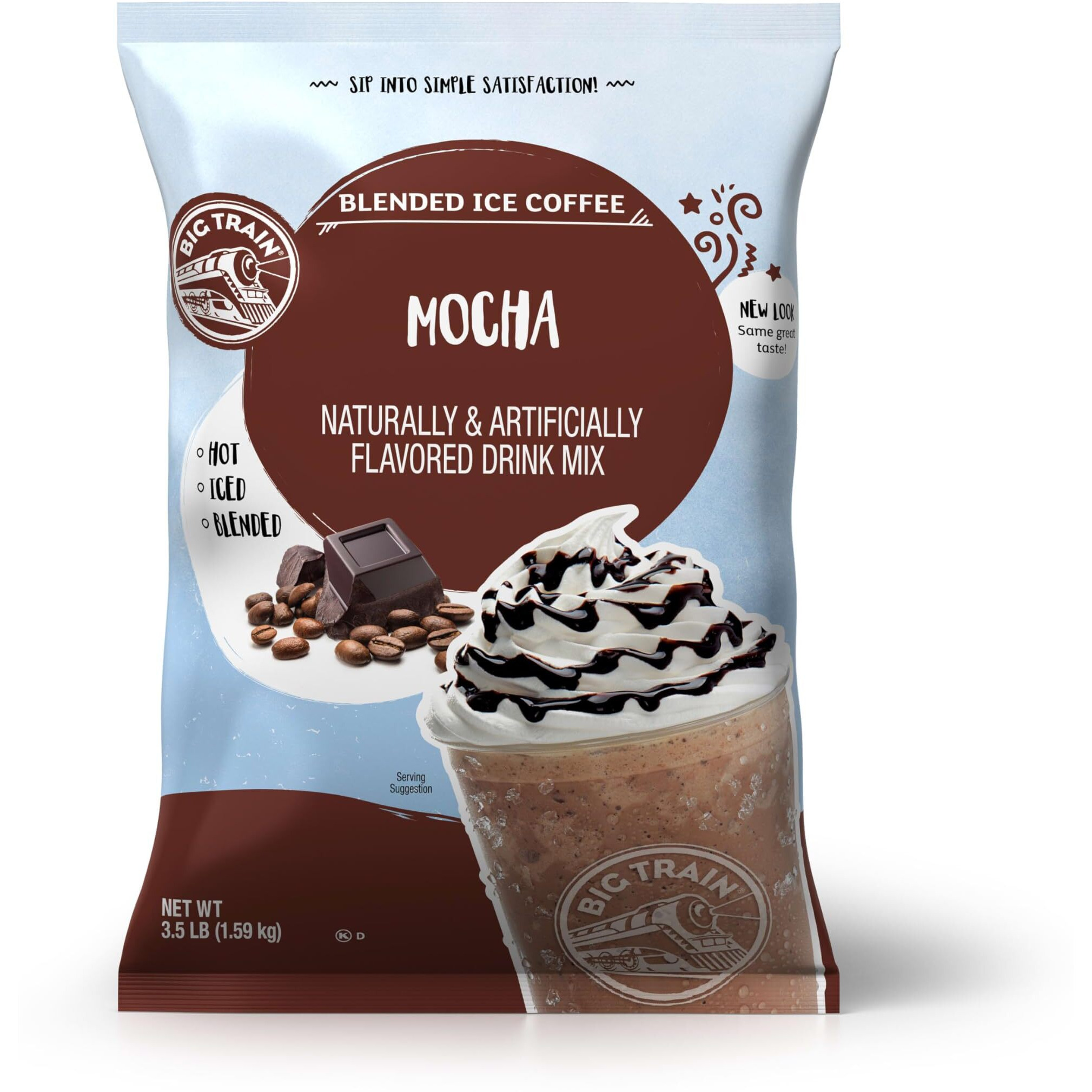 Big Train Mocha Blended Ice Coffee Beverage Mix, 3.5 Pound (Pack Of 1)
