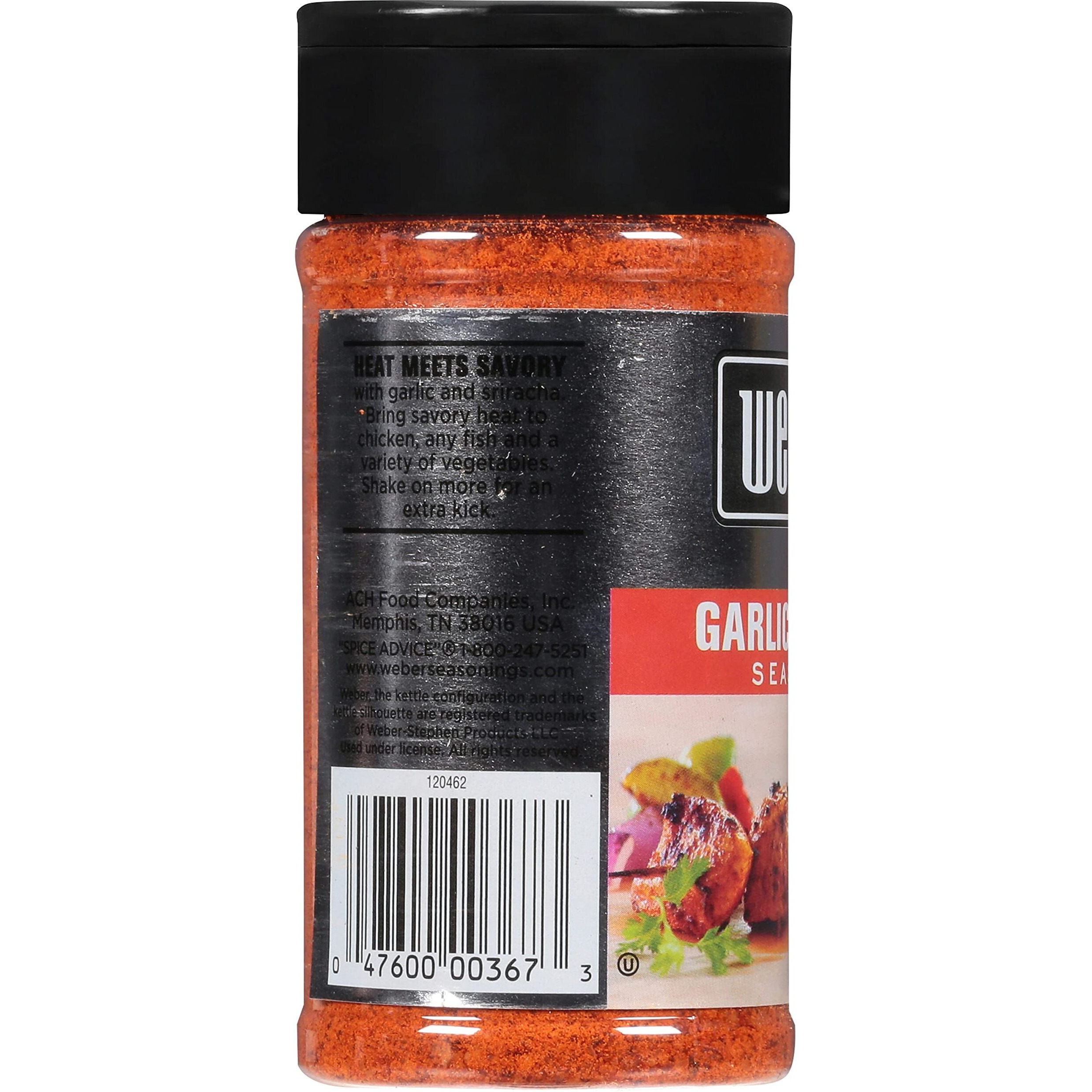 Weber Garlic Sriracha Seasoning, 6.2 Ounce Shaker