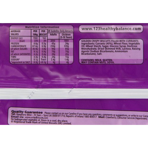 Crawfords Garibaldi Biscuits, 100 Gram (Pack Of 12)