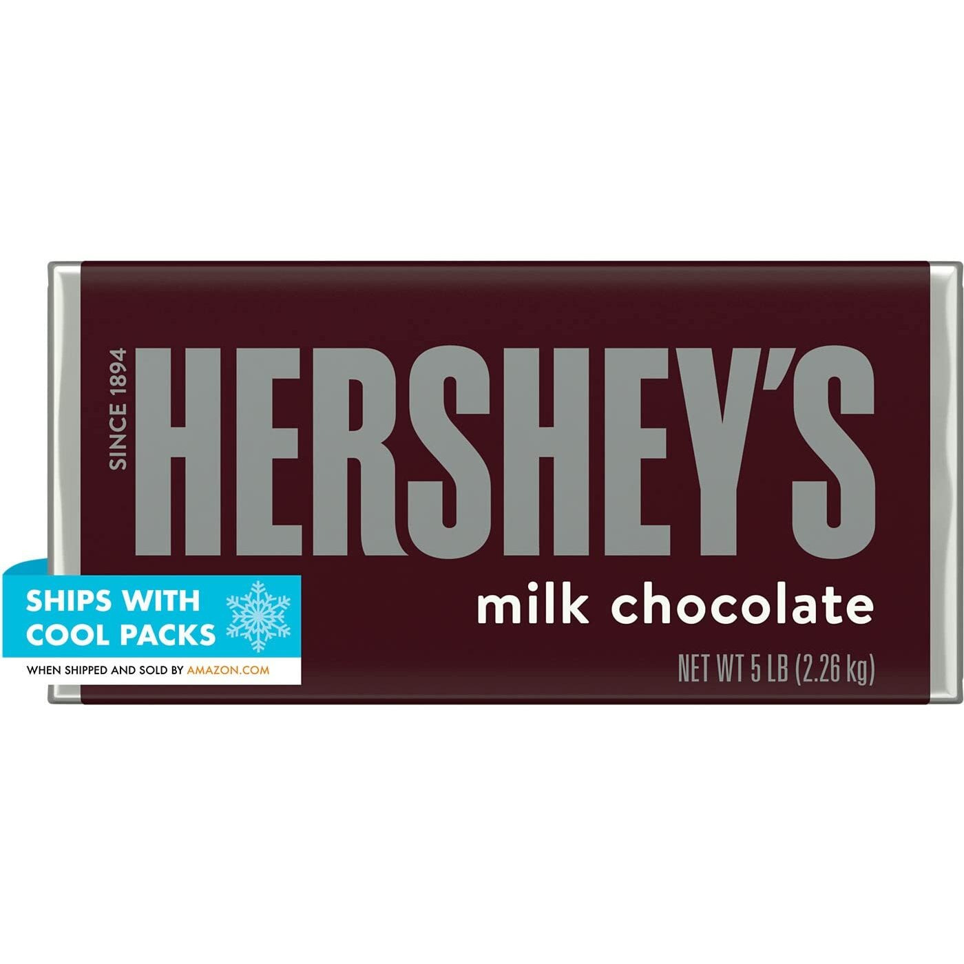 Hershey's Milk Chocolate Candy Bar, 5 Lb