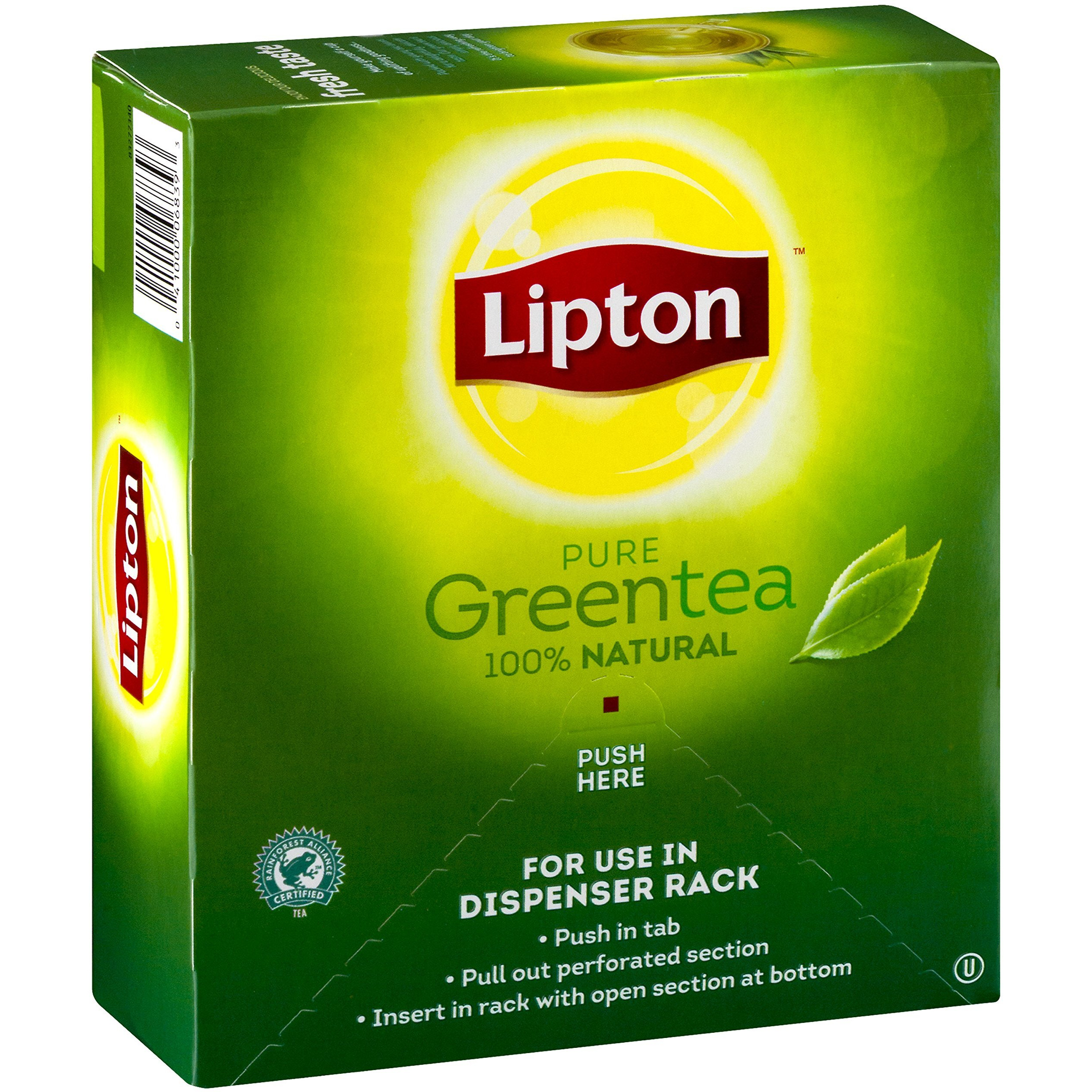 Lipton Green Tea, 100 Percent Natural, 100 Count (Pack Of 1)
