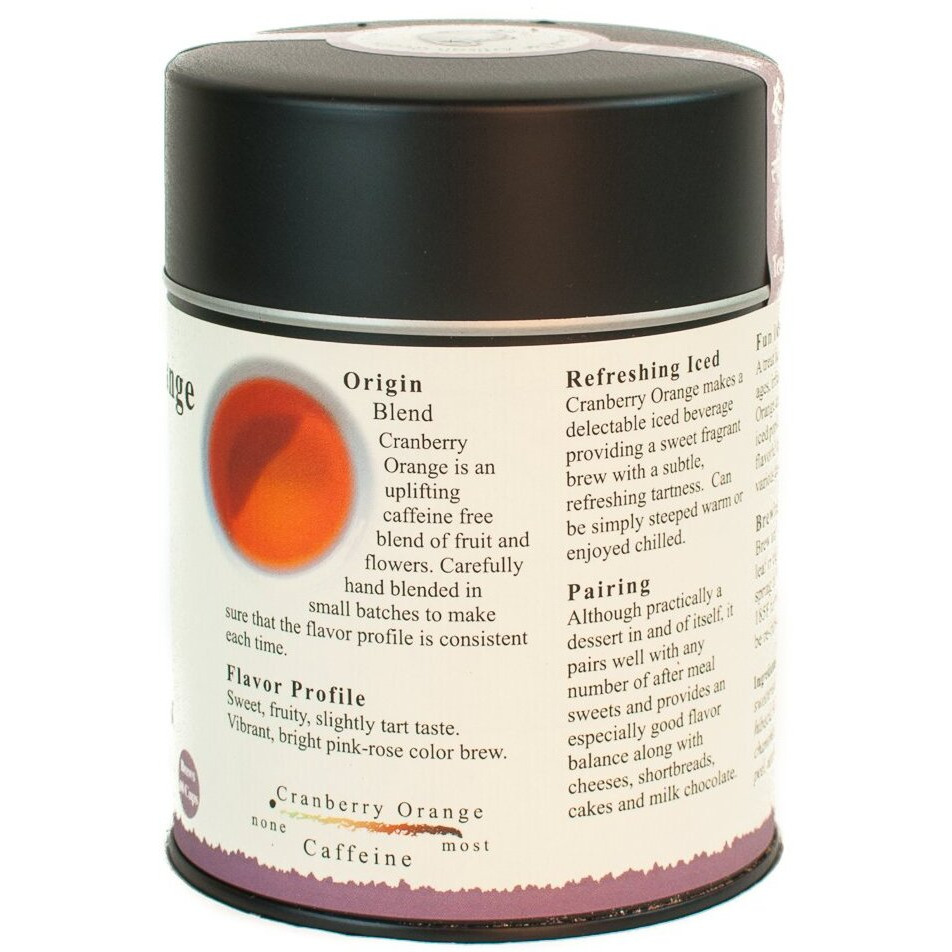The Tao Of Tea, Cranberry Orange Herbal Tea, 4 Ounce Tin