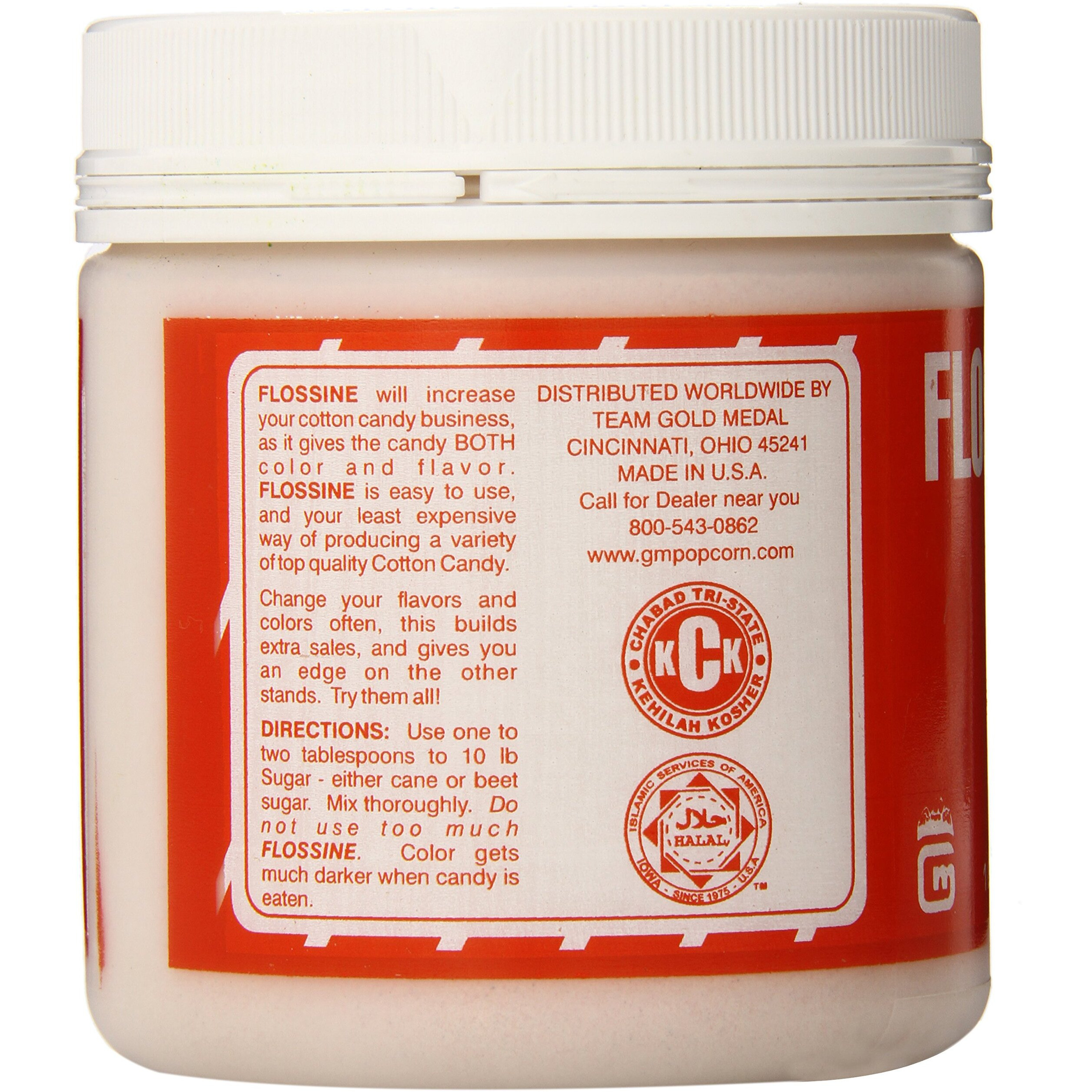 Gold Medal Flossine Can, Green Apple 16Oz (454G)