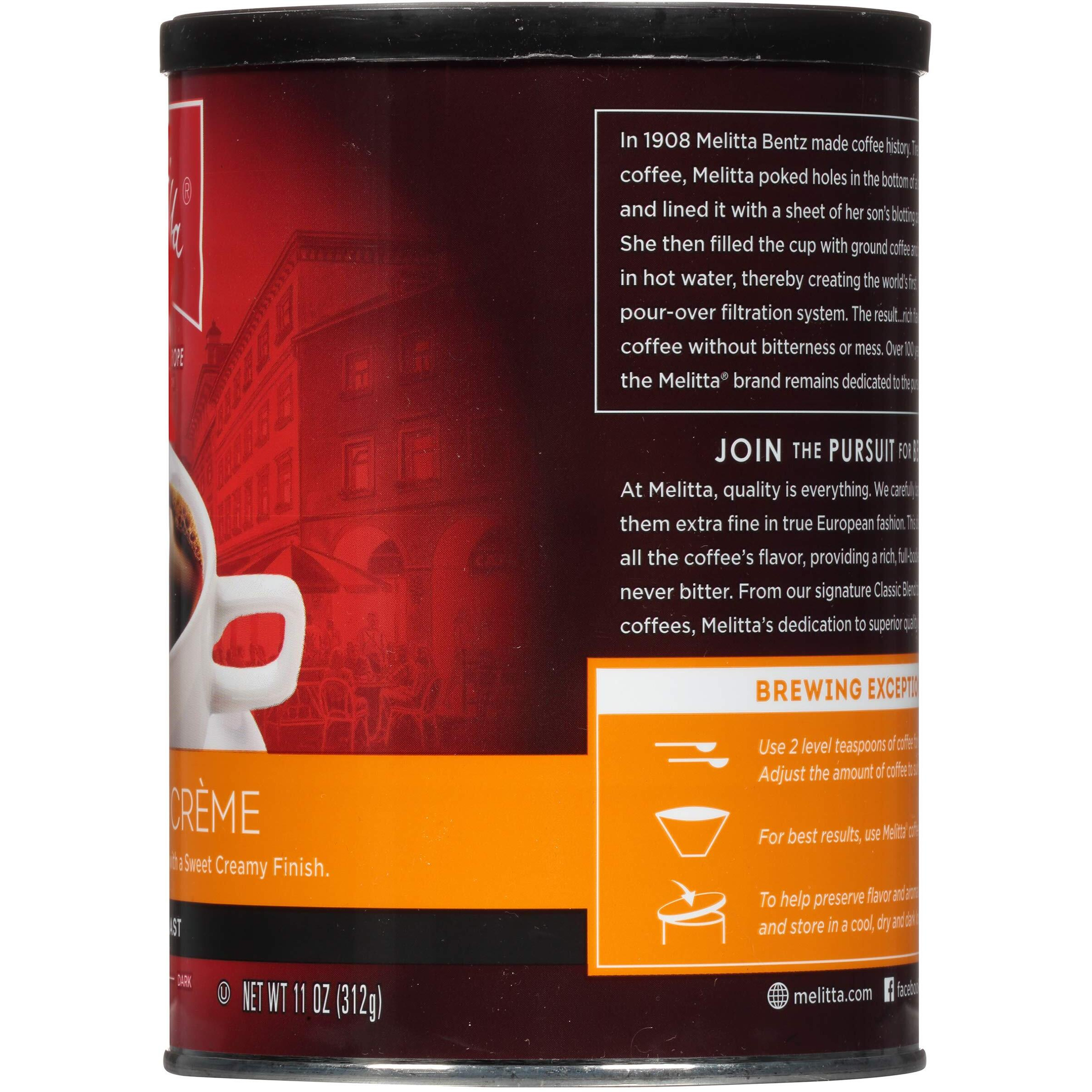 Melitta Hazelnut Crme Flavored Coffee, Medium Roast, Extra Fine Grind, 11 Ounce