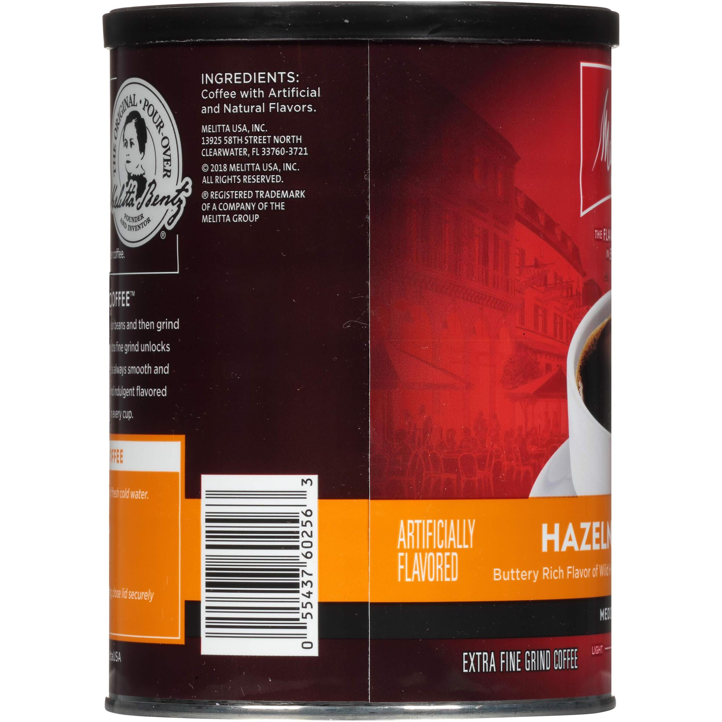 Melitta Hazelnut Crme Flavored Coffee, Medium Roast, Extra Fine Grind, 11 Ounce