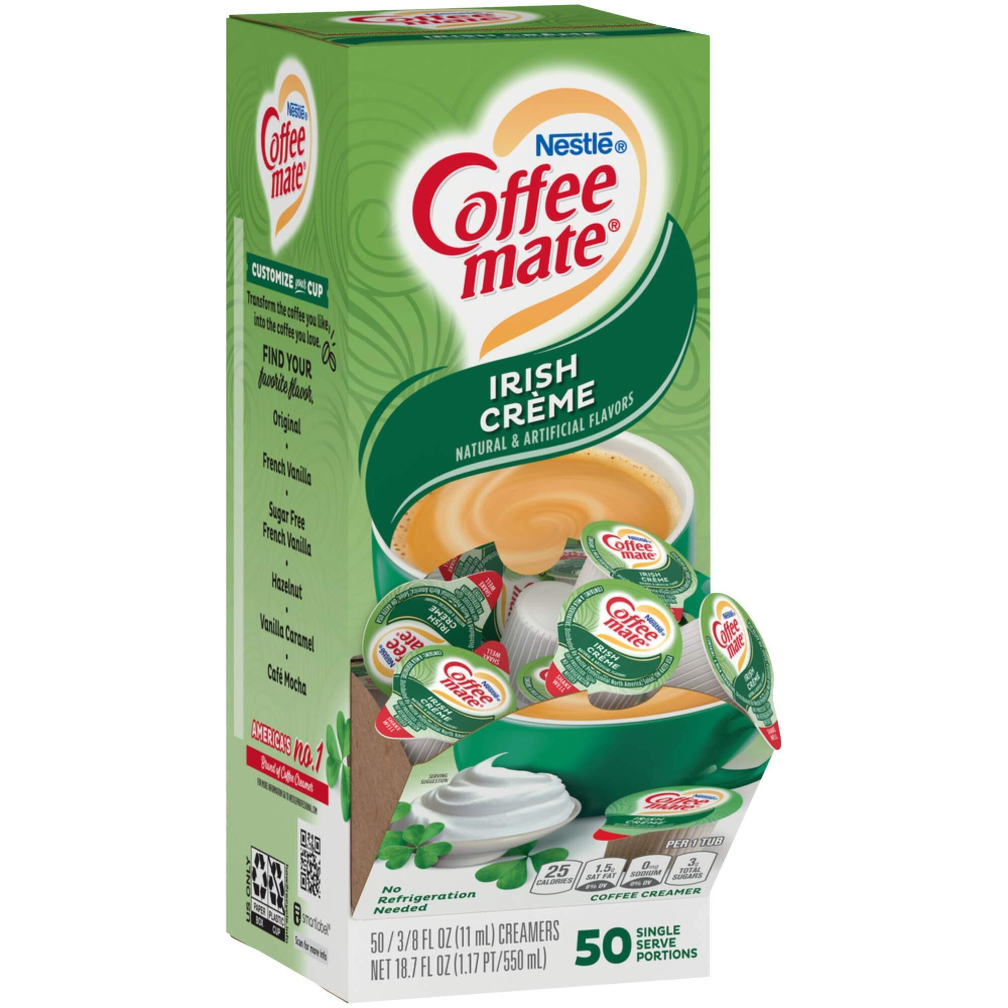 Coffee-Mate Liquid Creamer Singles - Irish Creme - 50 Ct