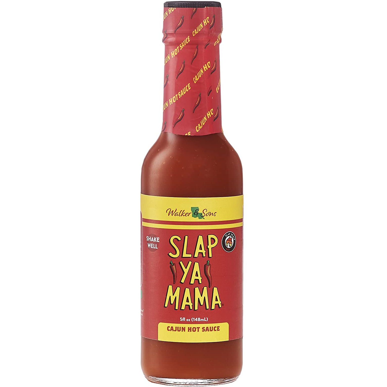 Slap Ya Mama Louisiana Style Hot Sauce, Cajun Hot Flavor, 5 Ounce