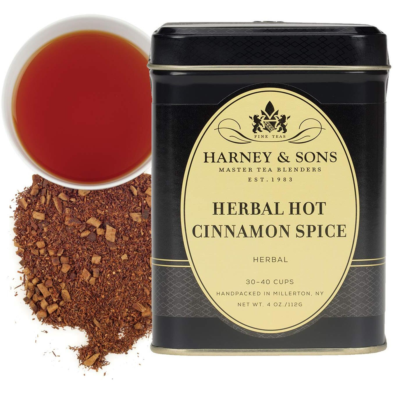 Harney & Sons Herbal Hot Cinnamon | 4Oz Tin Of Loose Leaf Herbal Tea