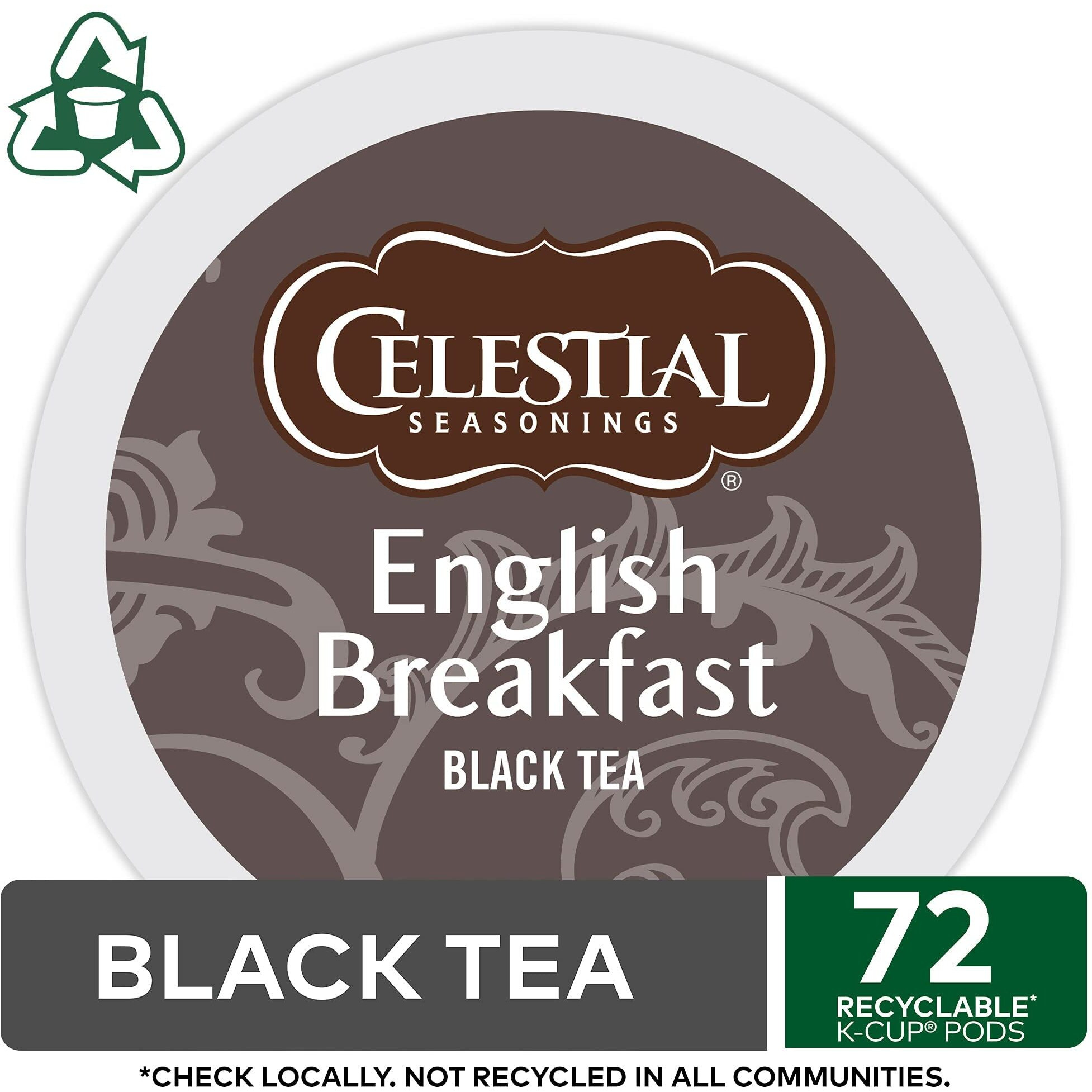 Celestial Seasonings English Breakfast Tea Keurig Single-Serve K-Cup Pods, 72 Count