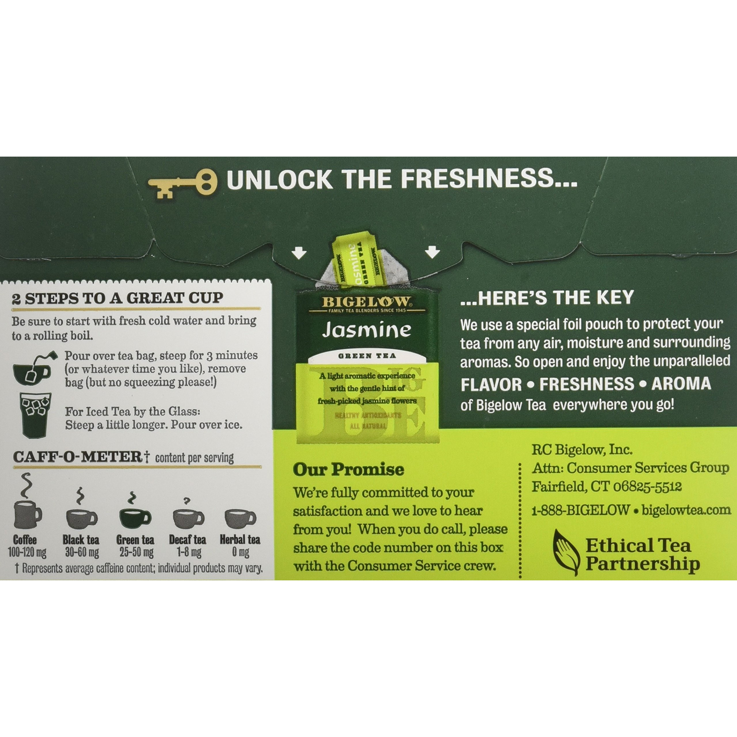 Bigelow Jasmine Green Tea Bags - 20 Ct - 3 Pk