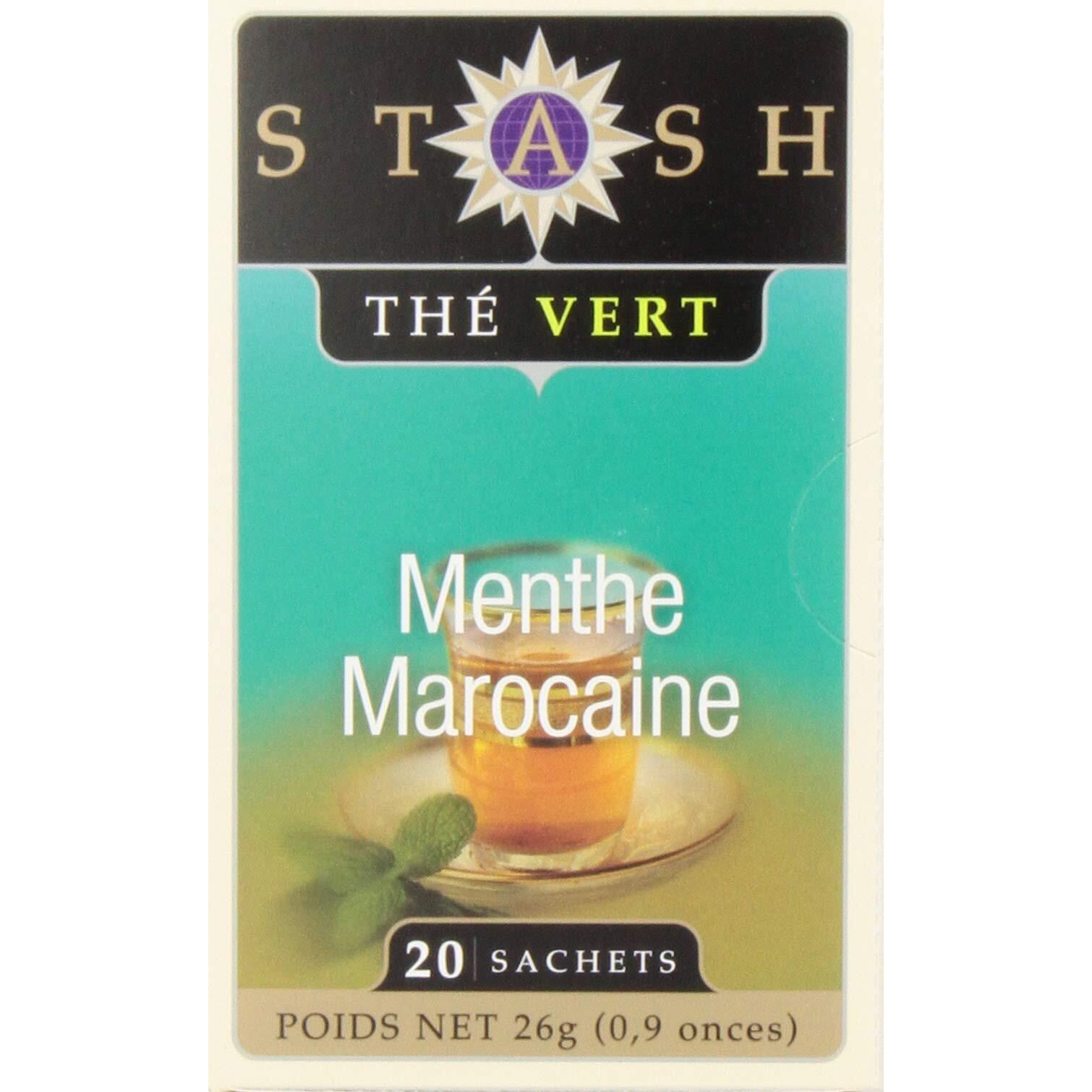 Stash Tea Moroccan Mint Mindfulness Green Tea - Caffeinated, Non-Gmo Project Verified Premium Tea With No Artificial Ingredients, 20 Count (Pack Of 6) - 120 Bags Total