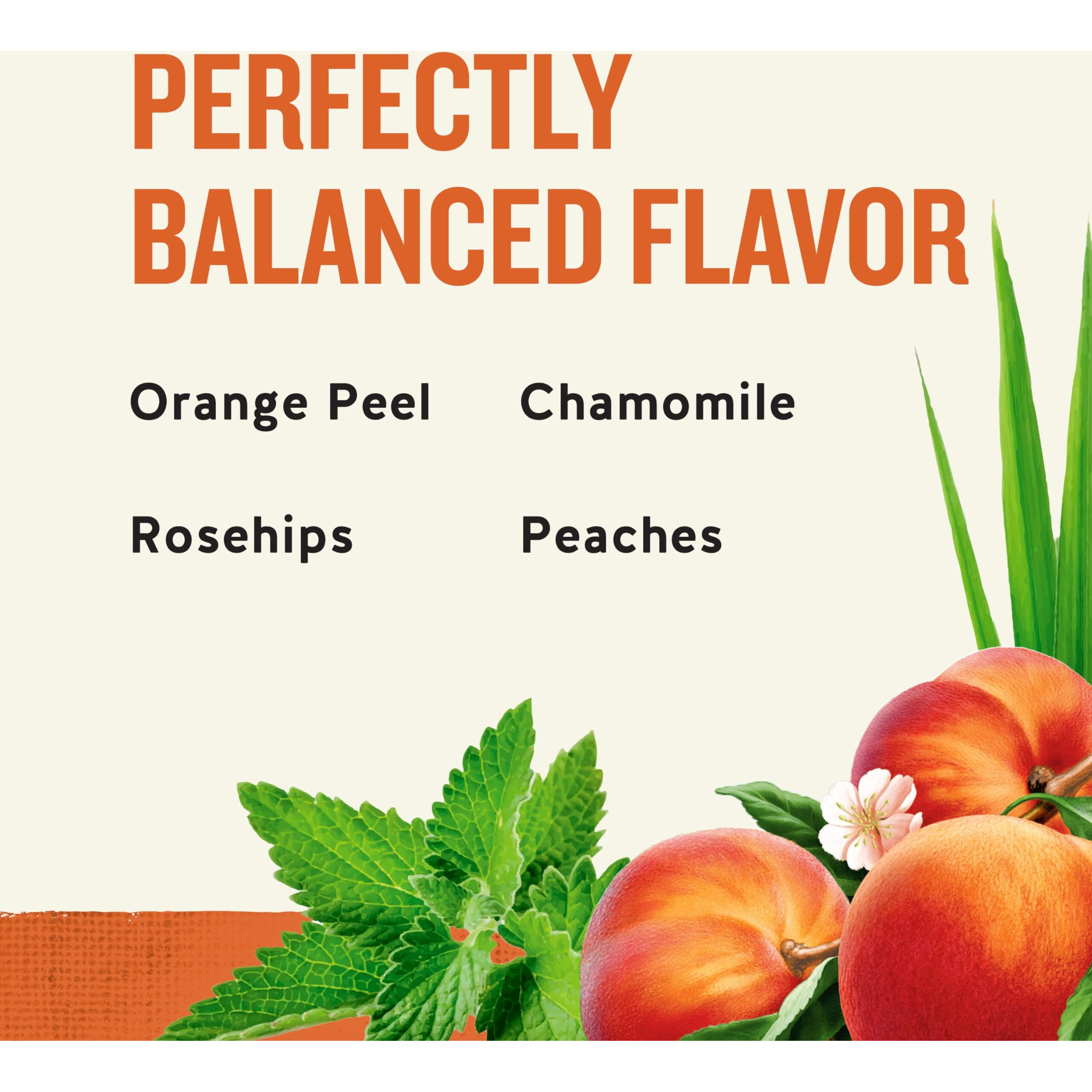 Celestial Seasonings Country Peach Passion Herbal Tea, Caffeine Free, 20 Tea Bags Box, (Pack Of 6)