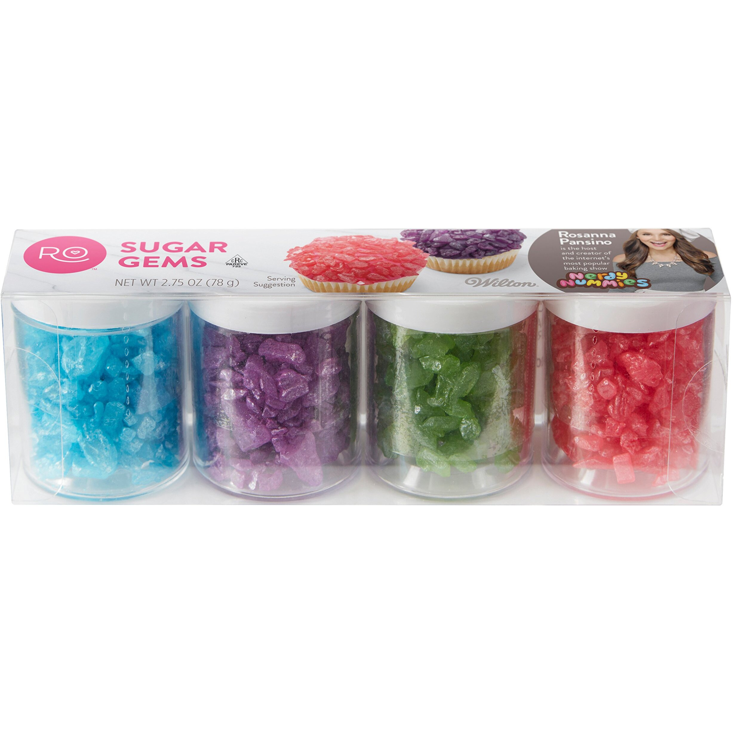 Rosanna Pansino By Wilton Sugar Gems, 2.75 Oz. - Dessert Decorations