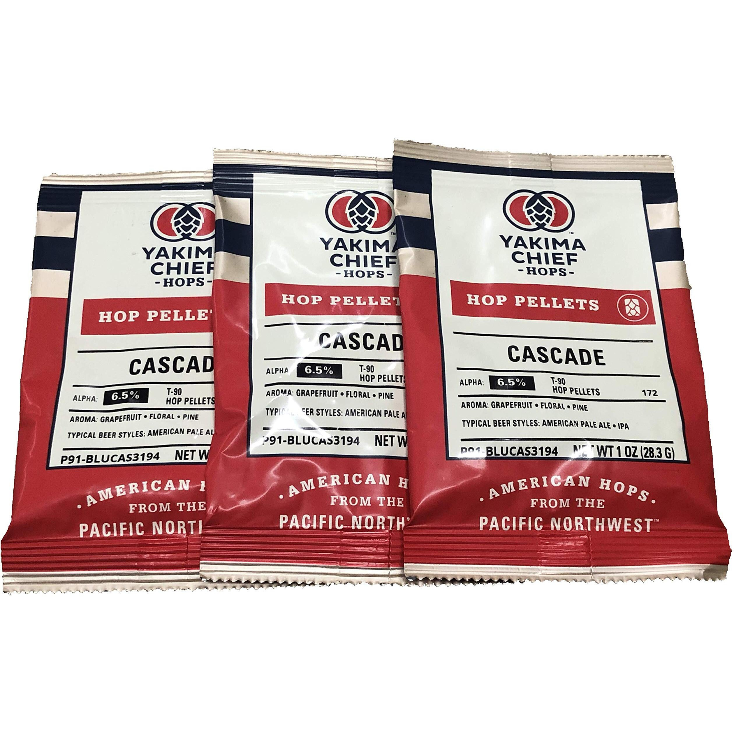 Learn To Brew Bc-89Z0-55Hn Cascade Hop Pellets For Home Brewing 1 Oz , (Packaging May Vary) (Pack Of 3), Green