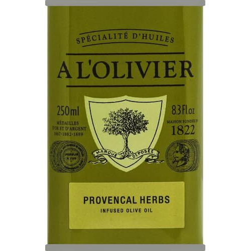 A L'Olivier Olive Oil Infused With Herbs Provence, 8.3 Ounce Tin