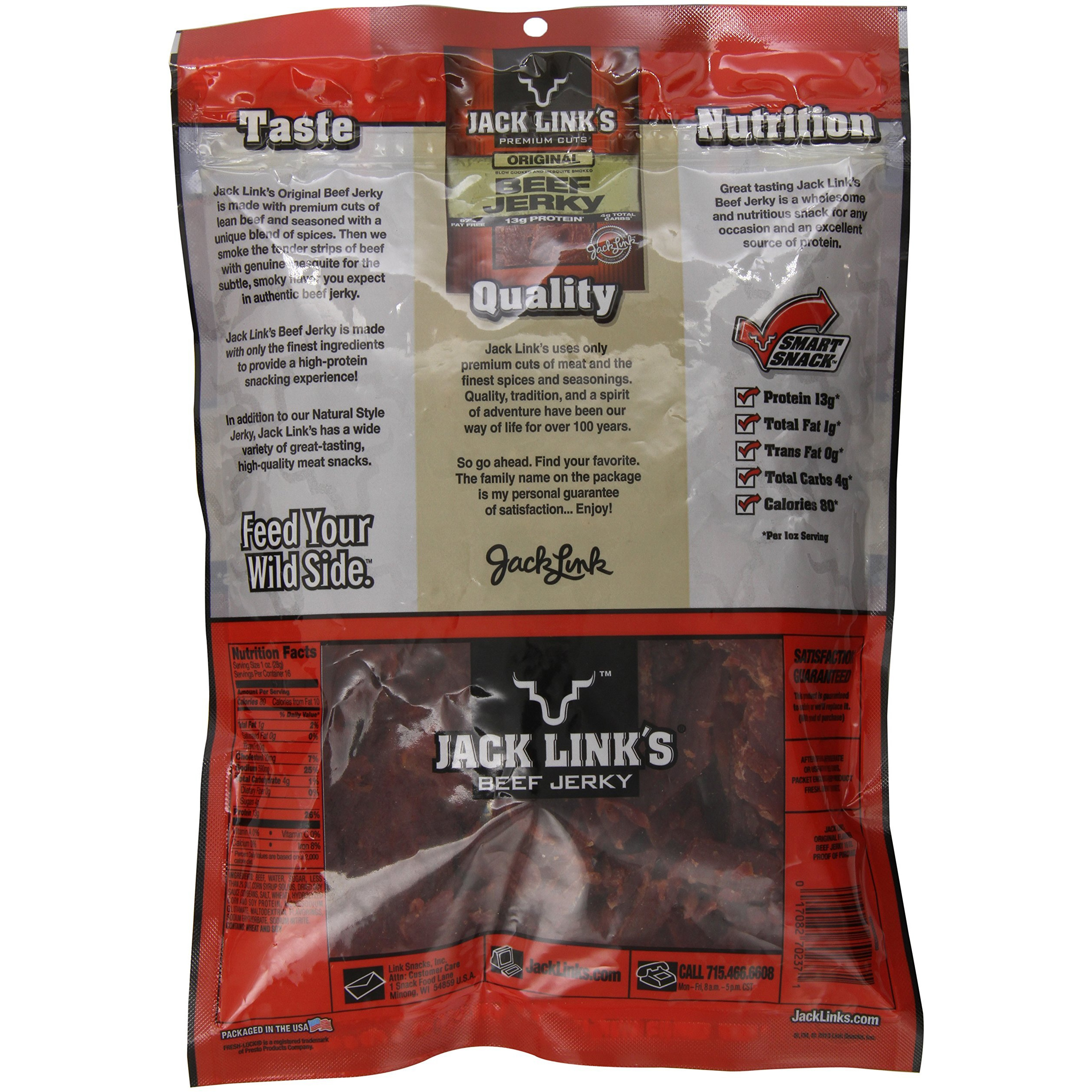 Jack Links Jerky, Original, 16 Ounce