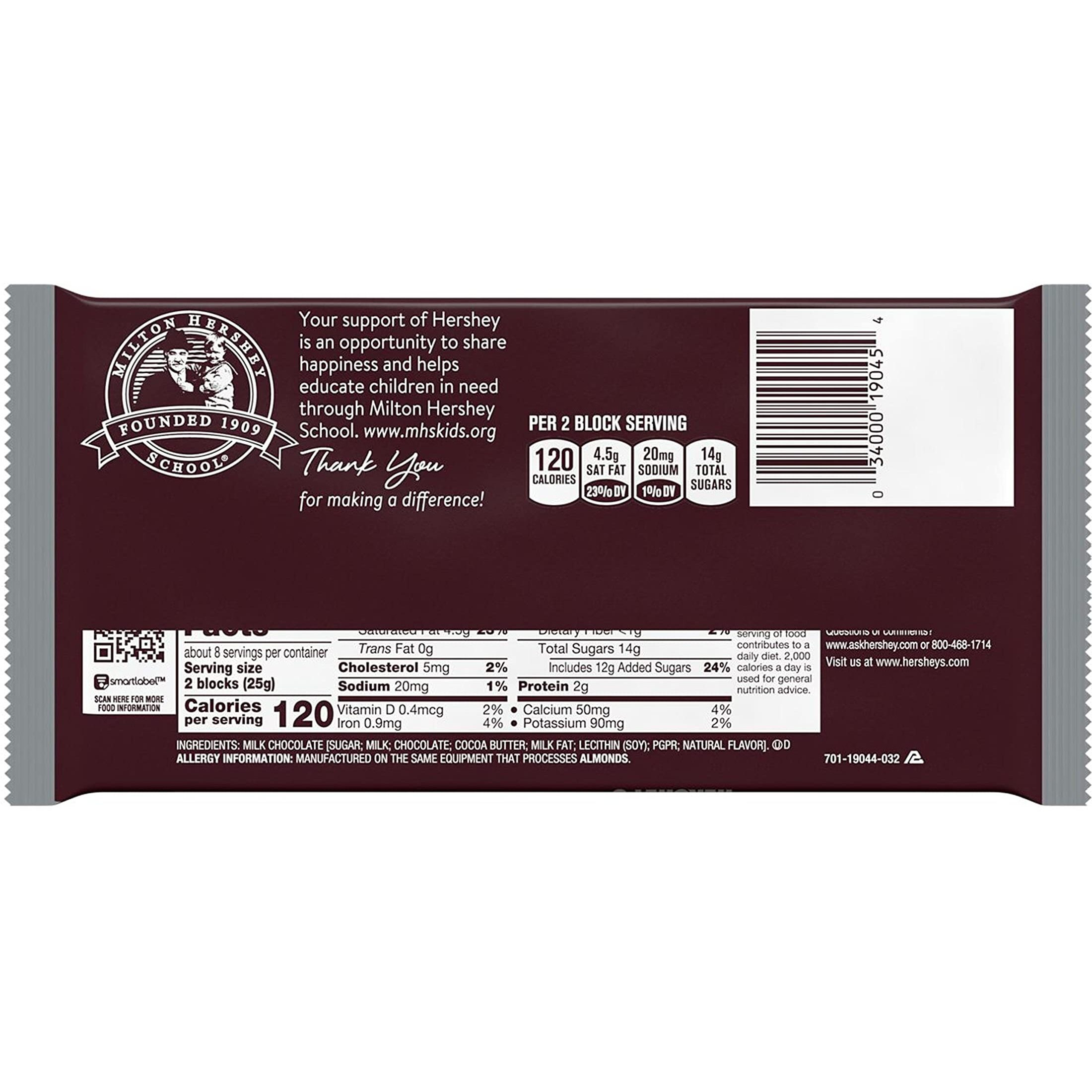 Hershey's Chocolate Candy Bar, Giant (Pack Of 12)