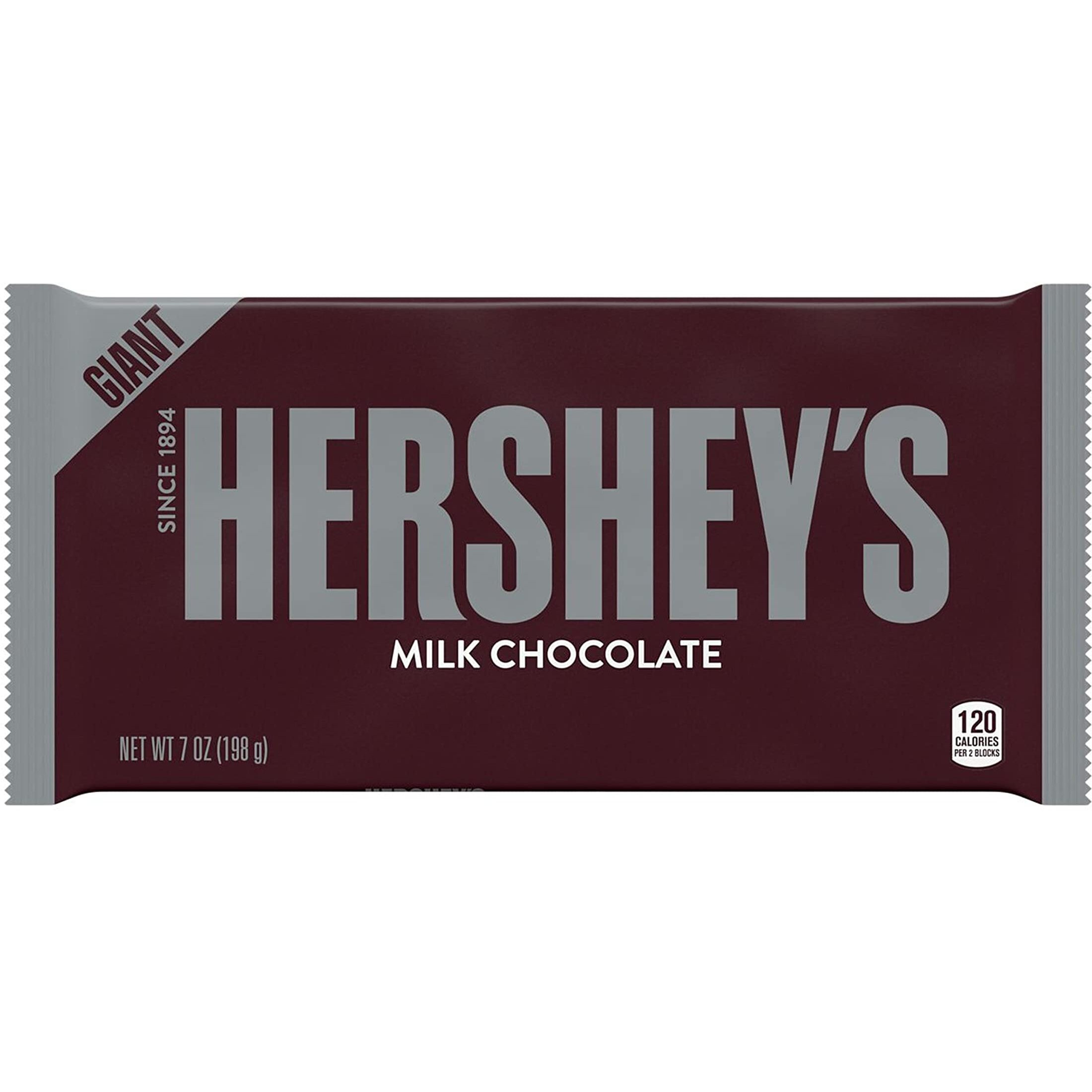 Hershey's Chocolate Candy Bar, Giant (Pack Of 12)