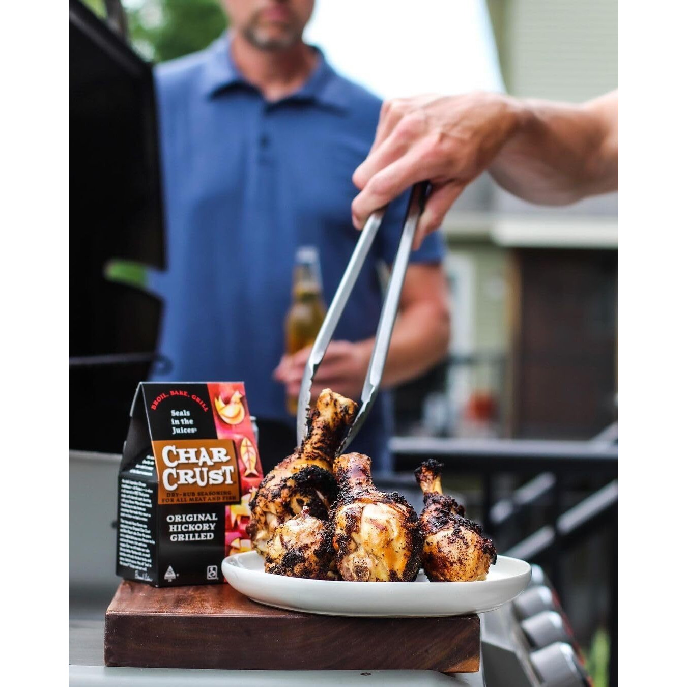 Char Crust Dry-Rub Seasoning, Original Hickory Grilled, 4 Ounce (Pack Of 6)