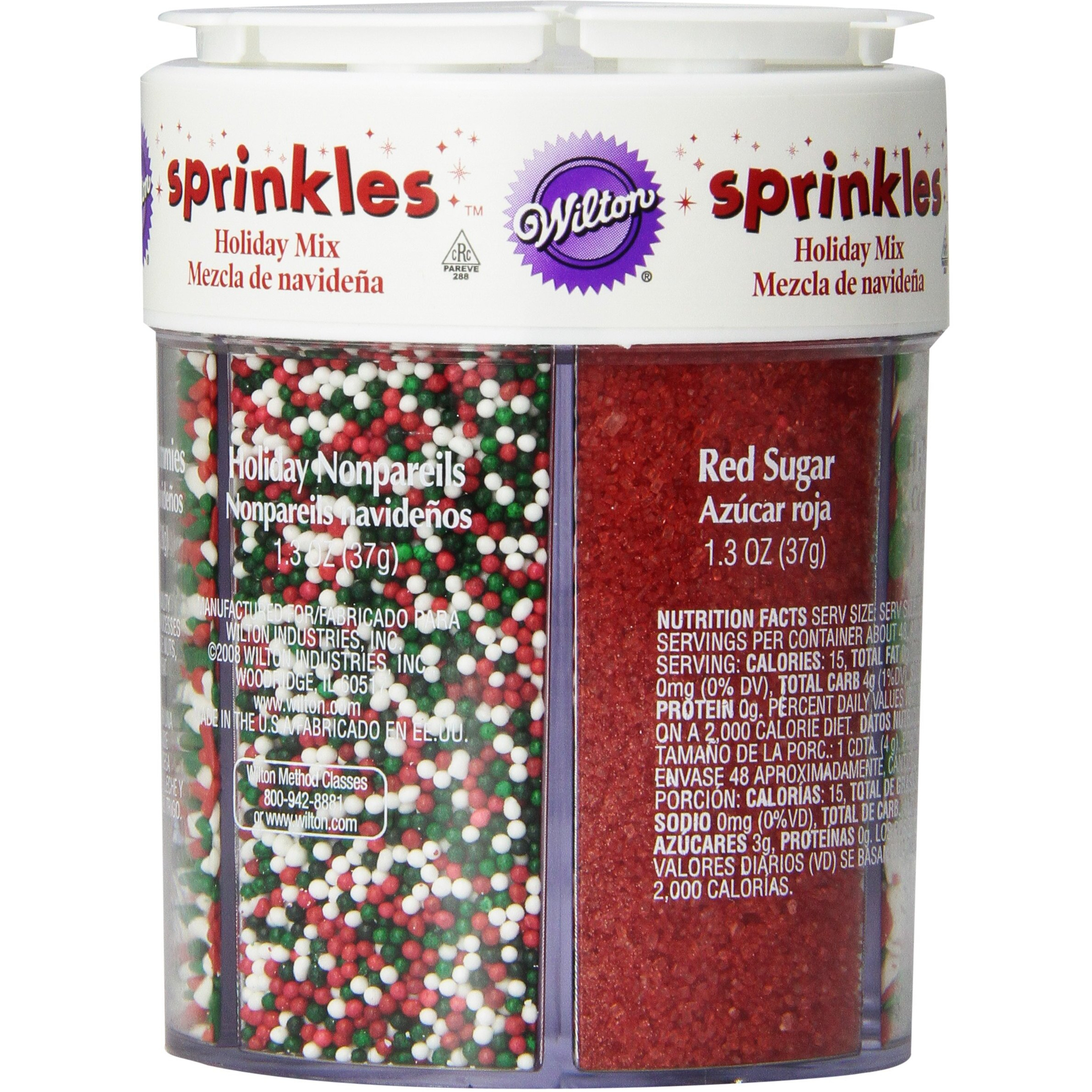 Wilton Holiday Sprinkles Assortment, 6.8 Oz.