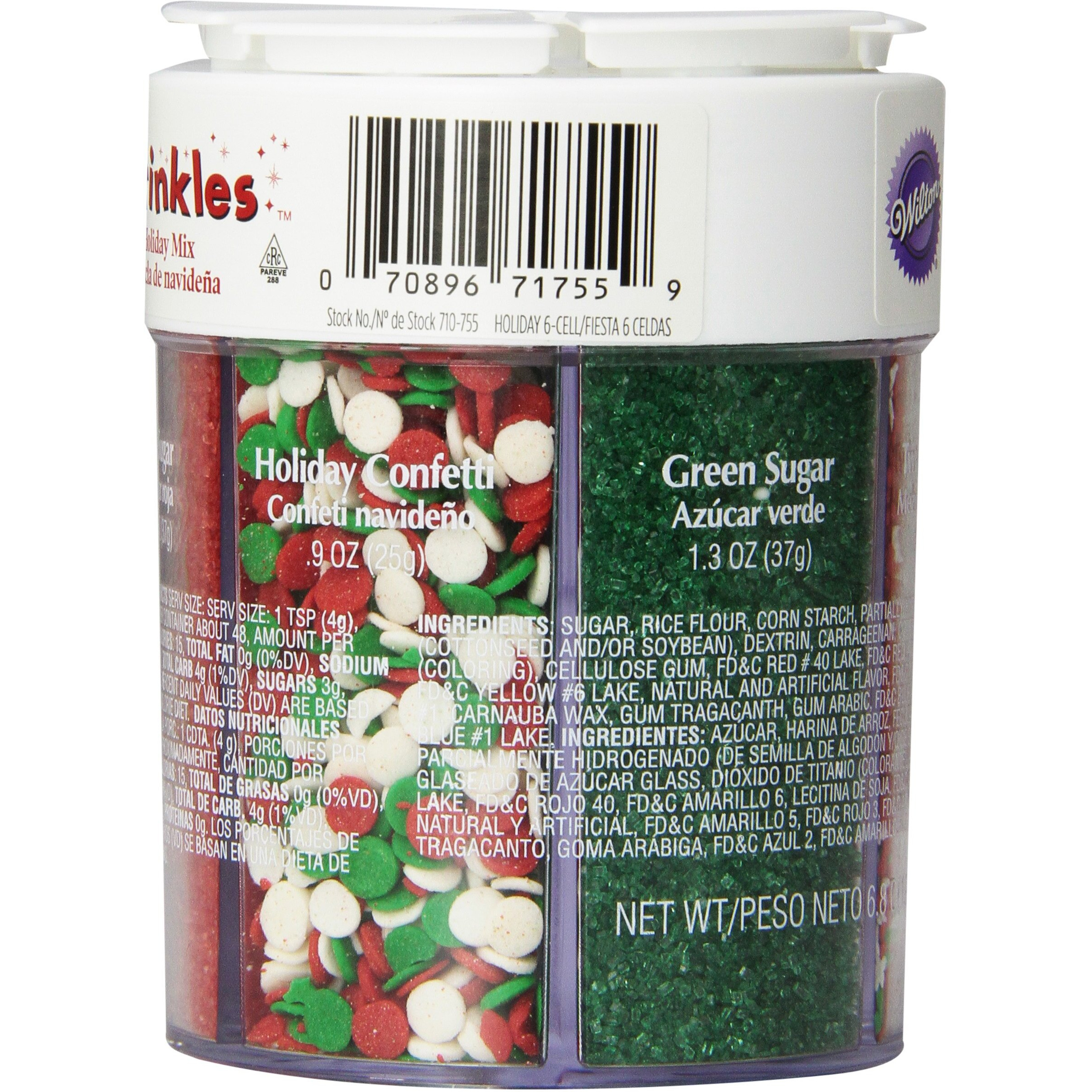 Wilton Holiday Sprinkles Assortment, 6.8 Oz.