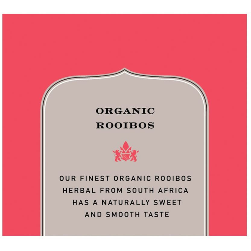 Harney & Sons Premium Tea, Organic Rooibos Herbal Tea, Individually Wrapped Tea Bags, 20/Box