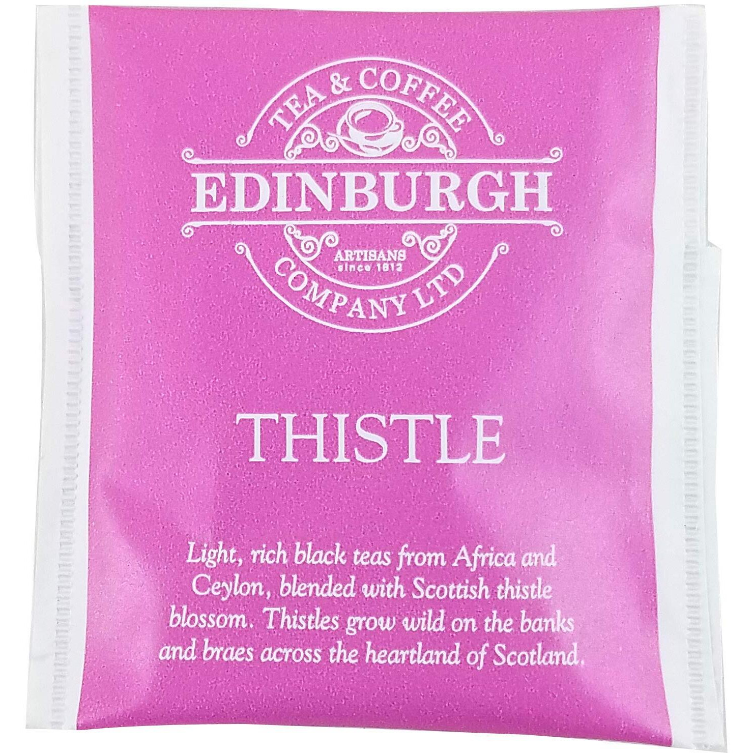 Edinburgh Tea & Coffee Company Scottish Thistle Infused Black Tea, 25 Count Envelope/Tag Teabags