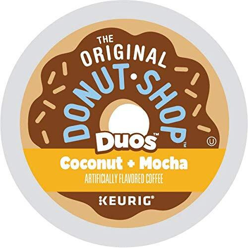 The Original Donut Shop Duos Coconut + Mocha Keurig Single-Serve K-Cup Pods, Medium Roast Coffee, 72 Count (6 Packs Of 12)