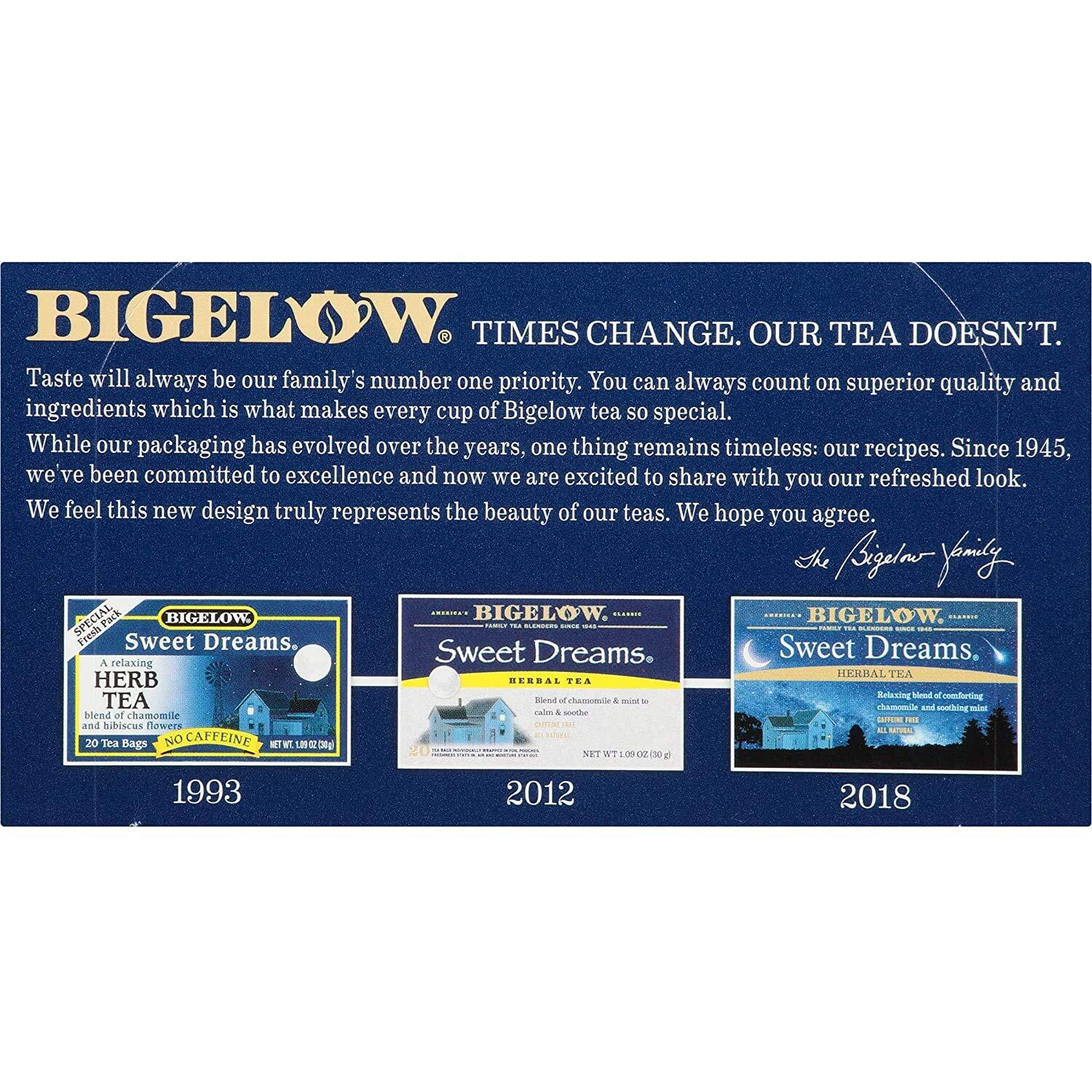 Bigelow Tea Herbal Tea Sweet Dreams 20 Count (Pack Of 3)
