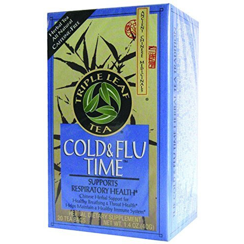 Triple Leaf Tea Cold Flu Time Tea, 20 Tea Bags Per Box (Pack Of 3 Boxes)