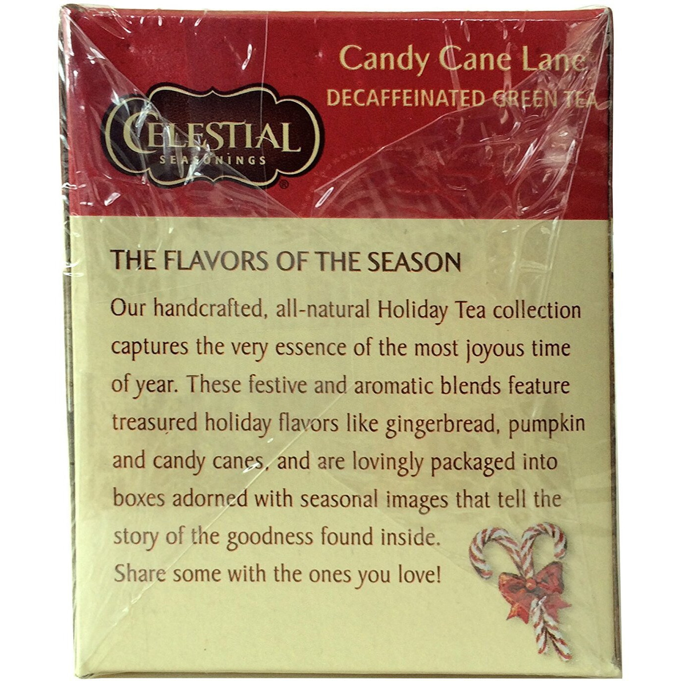 Celestial Seasonings Tea Decaf Candy Cane Lane (Pack Of 3)