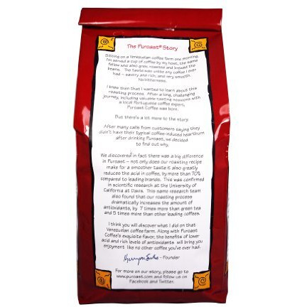 Puroast Low Acid Coffee | Ground Coffee | Decaf French Roast | Dark Roast | Certified Low Acid Coffee | Ph 5.5+ | Gut Health | 2.2 Lb | Higher Antioxidants | Smooth For Espresso | Decaf Coffee